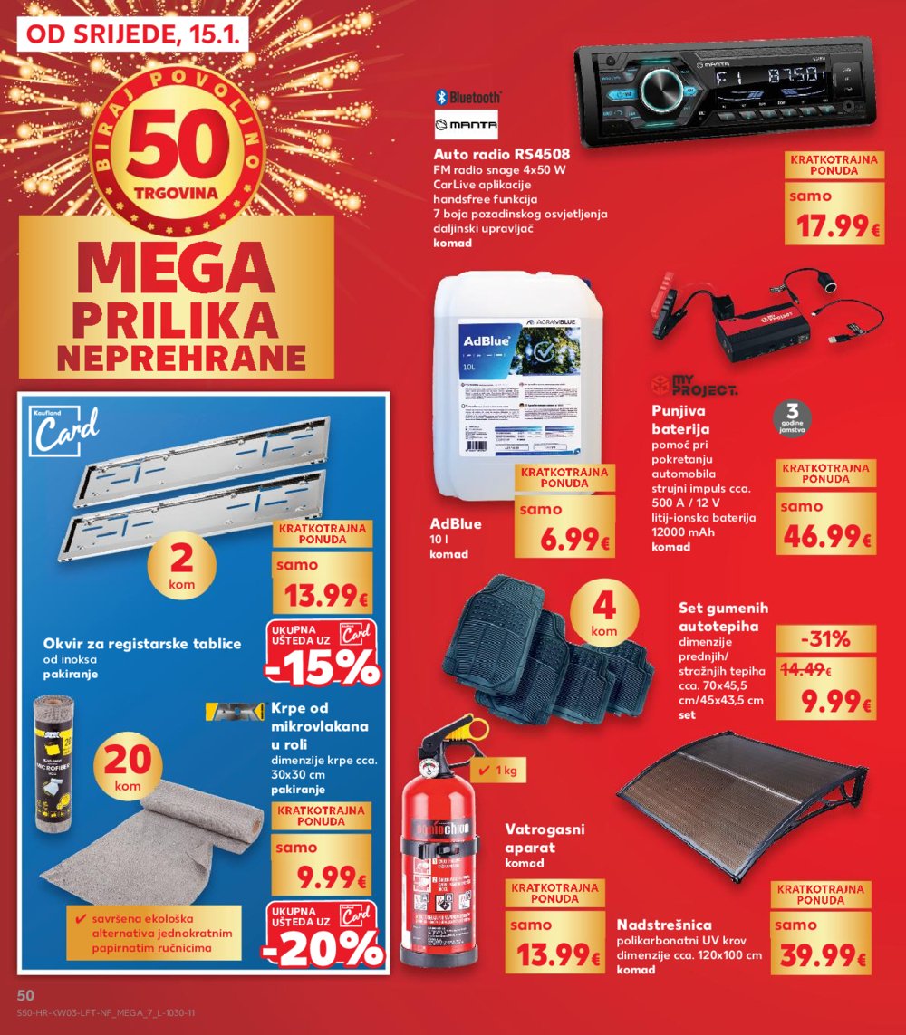 Kaufland katalog Akcija 15.01.-21.01.2025. Odabrane poslovnice