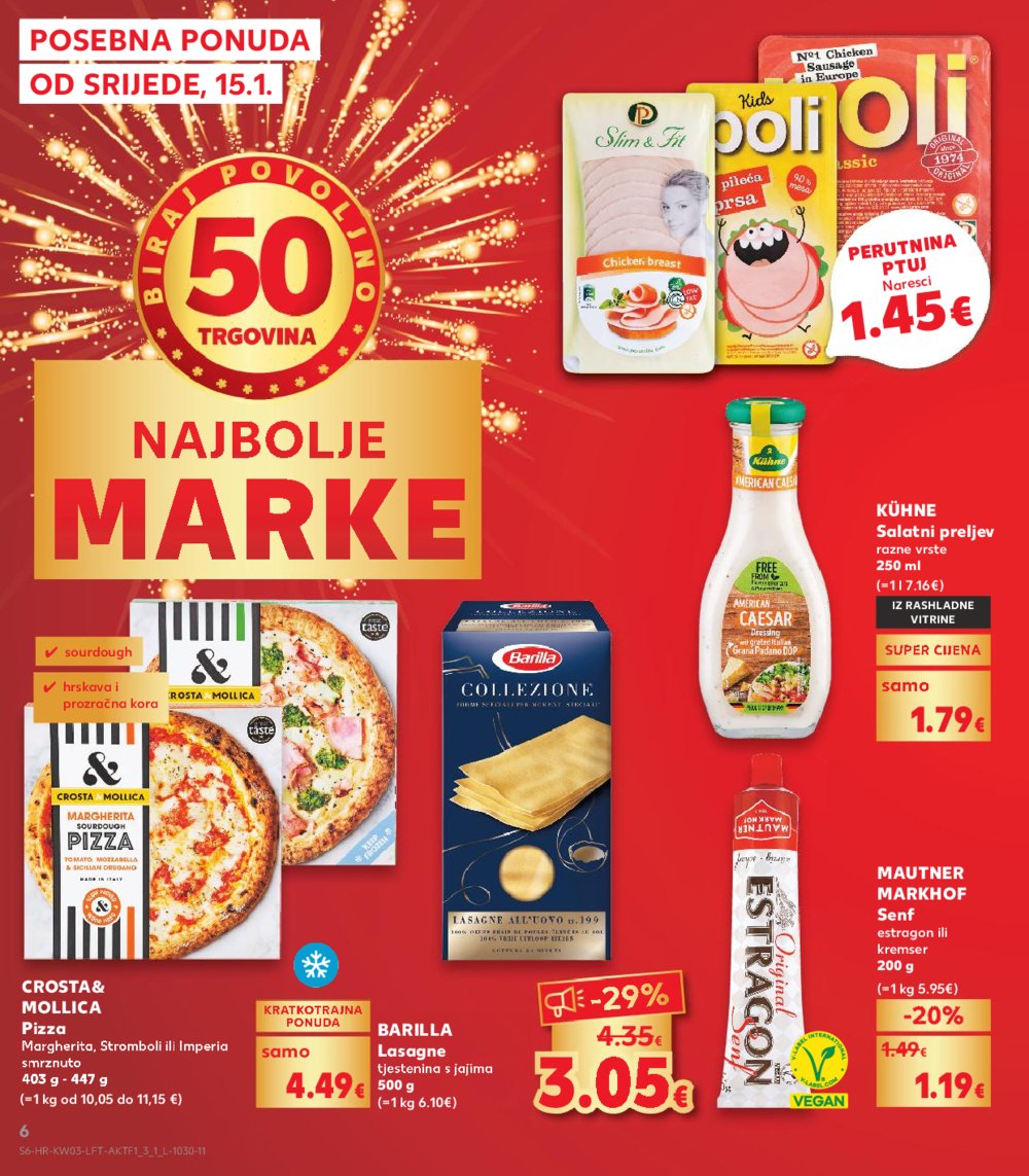 Kaufland katalog Akcija 15.01.-21.01.2025. Odabrane poslovnice