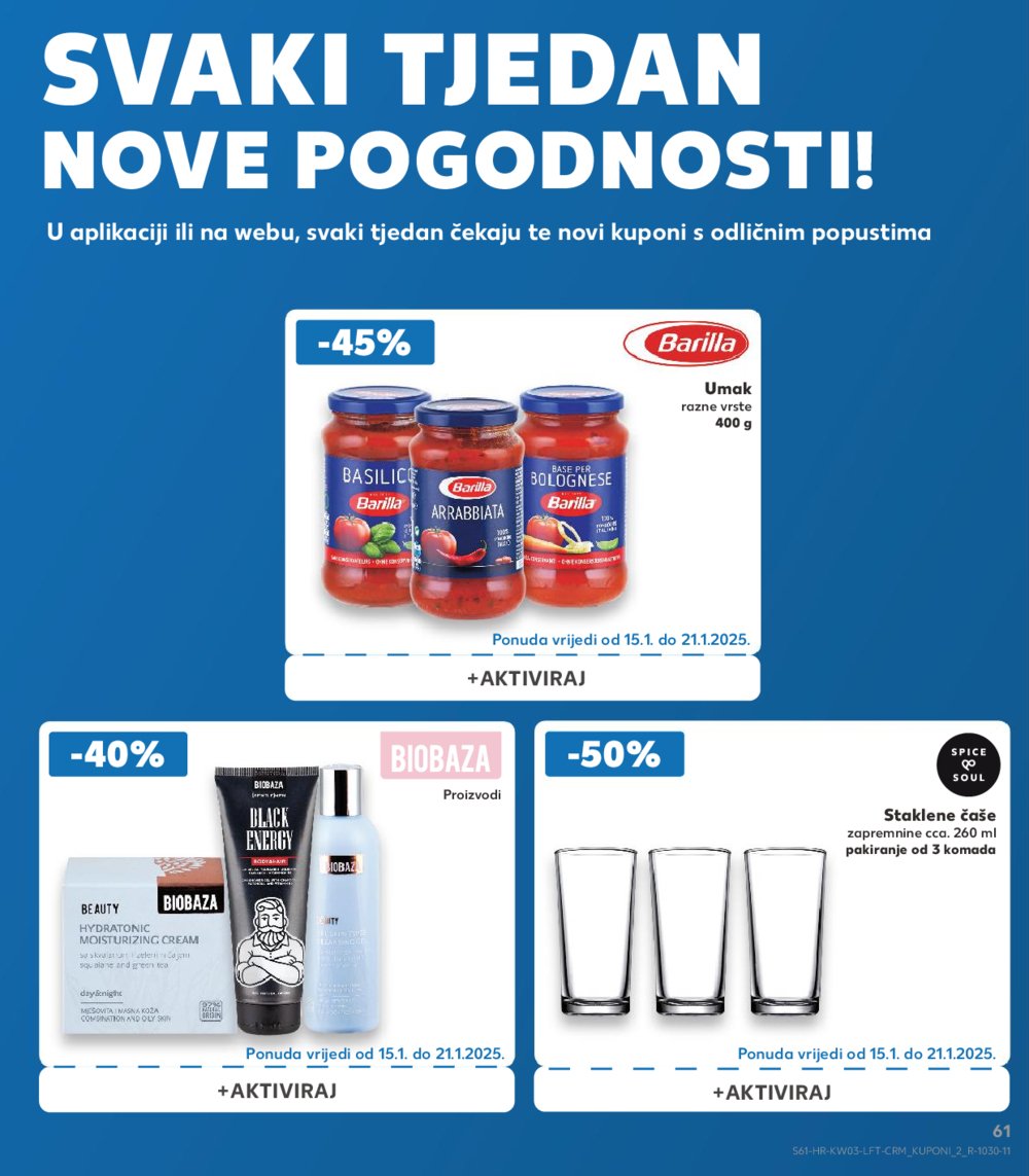 Kaufland katalog Akcija 15.01.-21.01.2025. Odabrane poslovnice