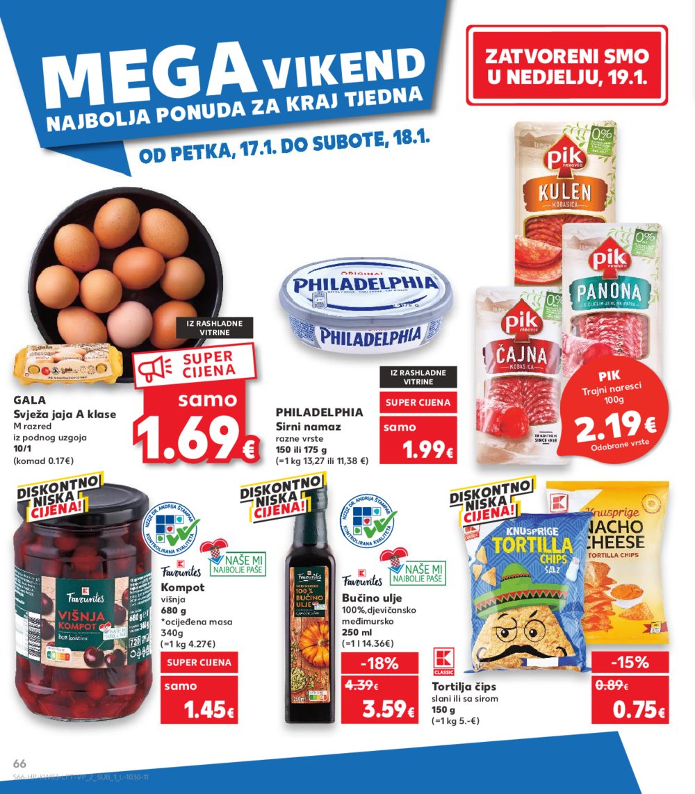 Kaufland katalog Akcija 15.01.-21.01.2025. Odabrane poslovnice