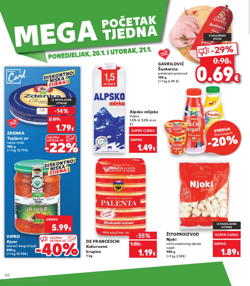 Kaufland katalog Akcija 15.01.-21.01.2025. Odabrane poslovnice