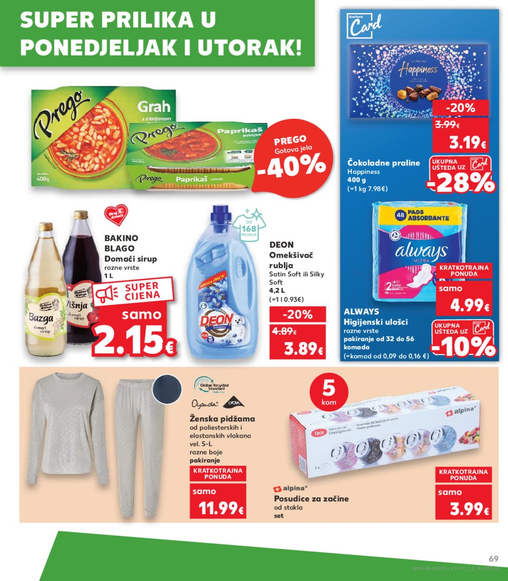 Kaufland katalog Akcija 15.01.-21.01.2025. Odabrane poslovnice