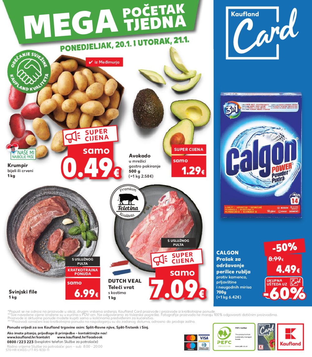 Kaufland katalog Akcija 15.01.-21.01.2025. Odabrane poslovnice