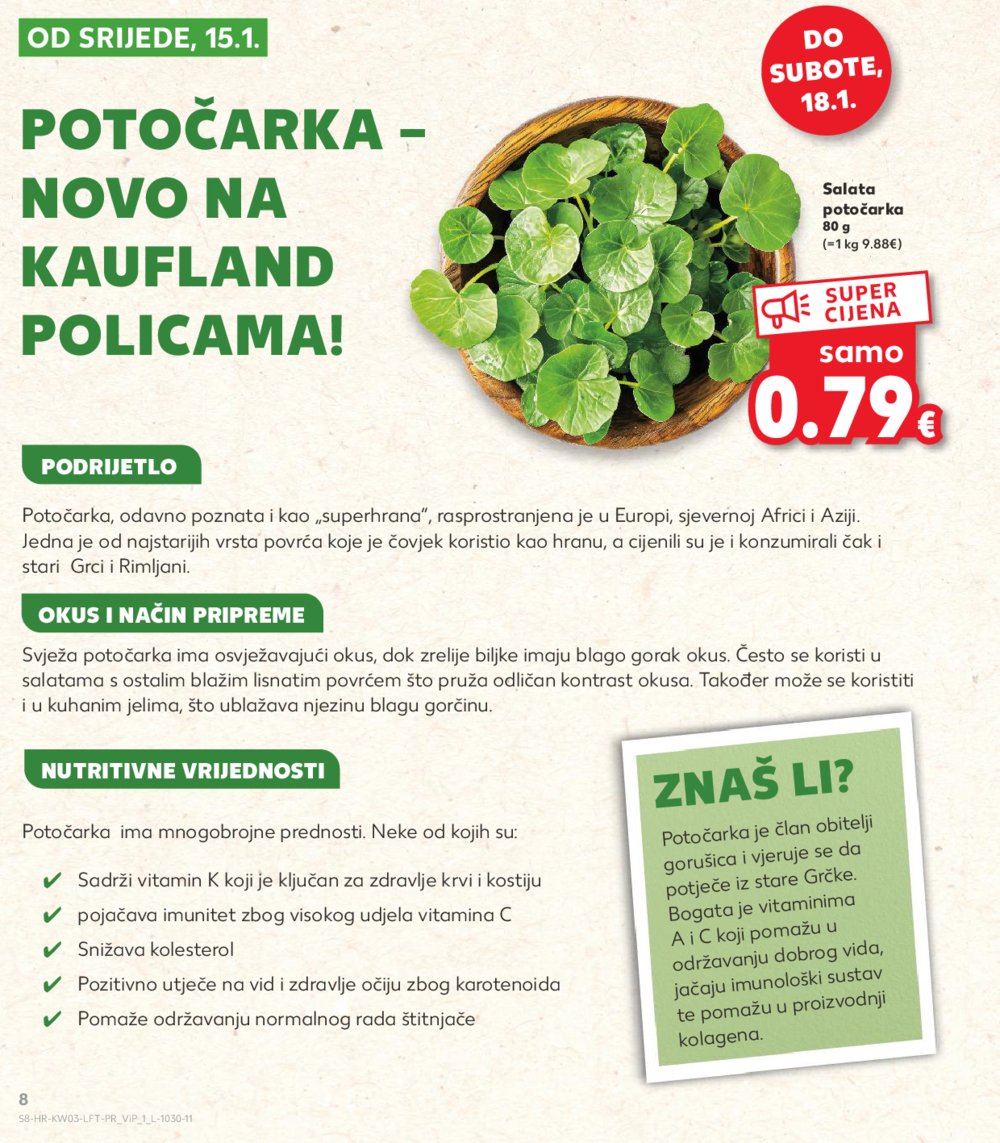 Kaufland katalog Akcija 15.01.-21.01.2025. Odabrane poslovnice