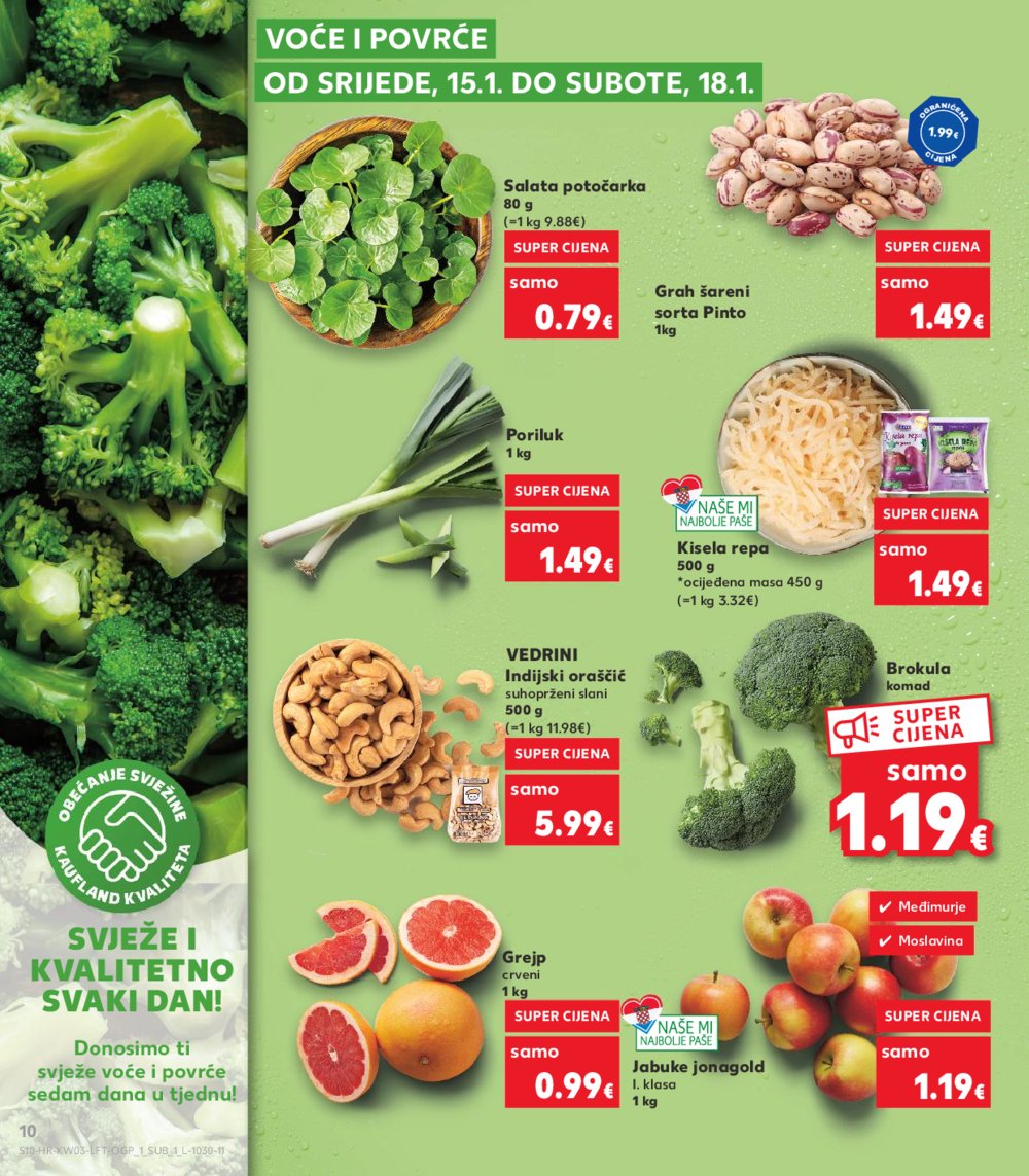 Kaufland katalog Akcija 15.01.-21.01.2025. Odabrane poslovnice