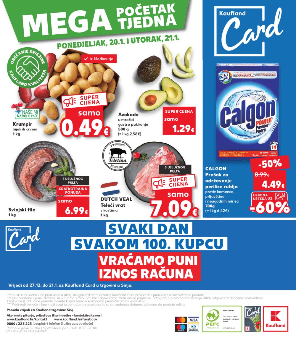 Kaufland katalog Akcija 15.01.-21.01.2025. Sinj