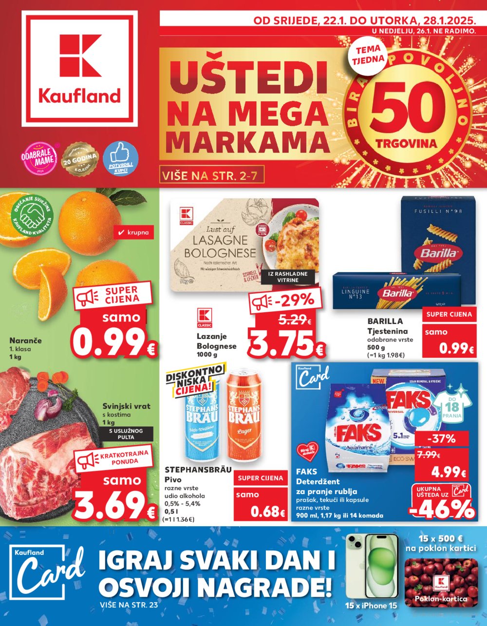 Kaufland katalog Akcija 22.01.-28.01.2025. Dugo selo