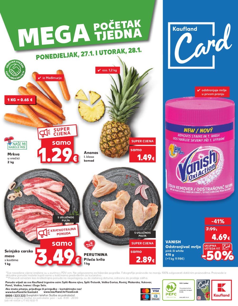 Kaufland katalog Akcija 22.01.-28.01.2025.. Odabrane poslovnice