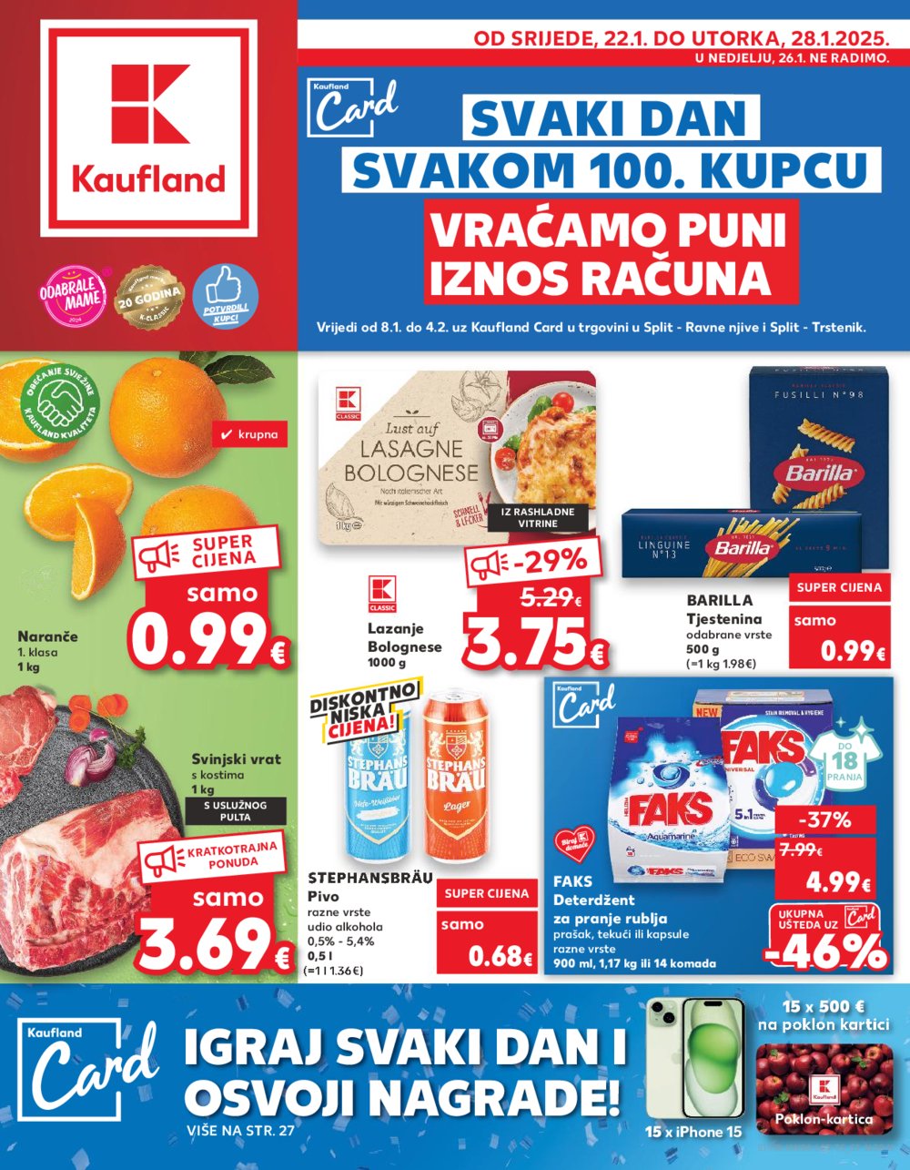 Kaufland katalog Akcija 22.01.-28.01.2025. Split