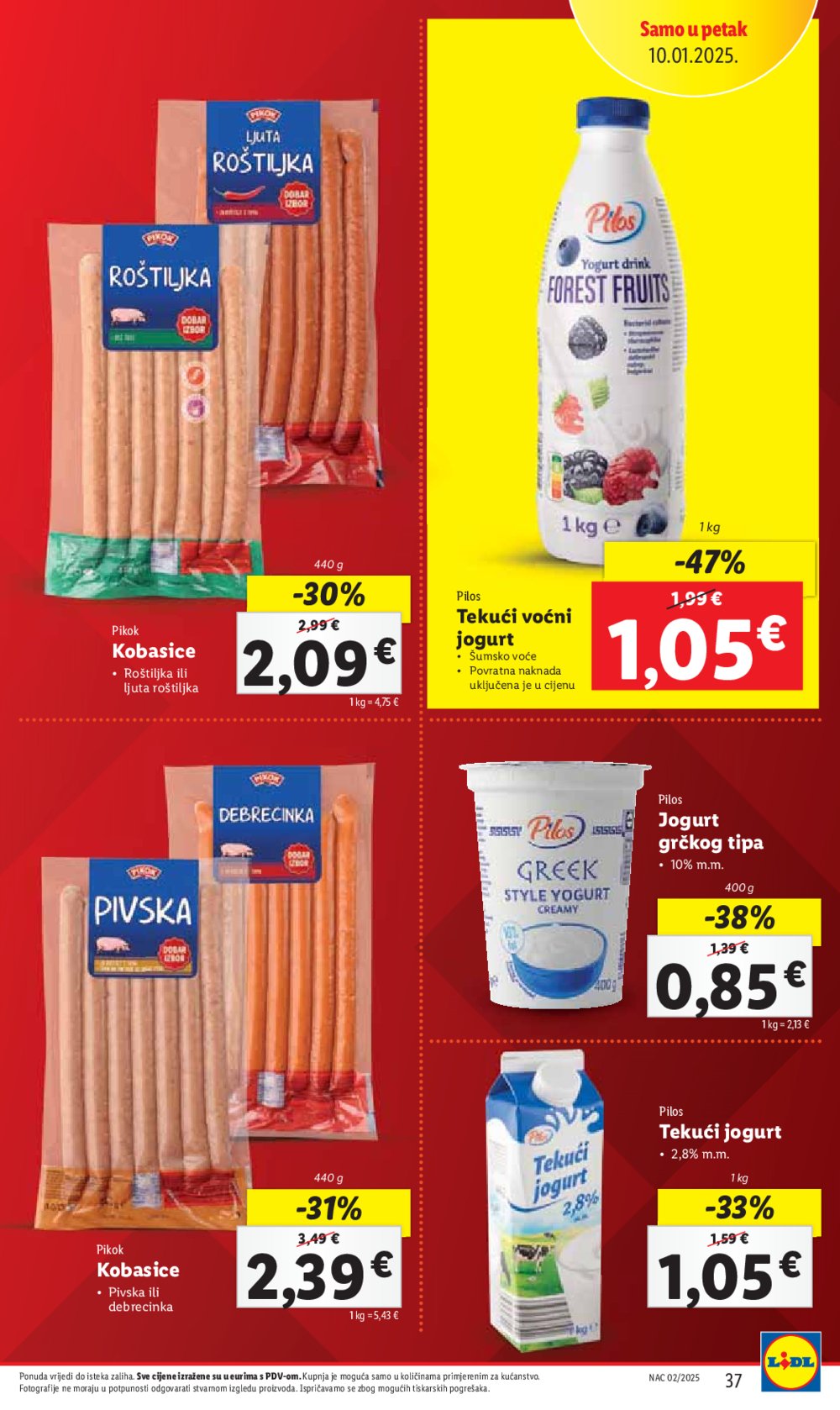 Lidl katalog Super ponuda od četvrtka 09.01.-11.01.2025.