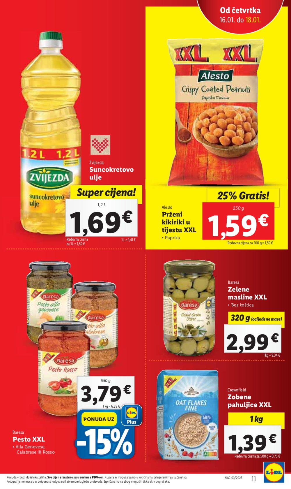 Lidl katalog Super ponuda od četvrtka 16.01.-18.01.2025.