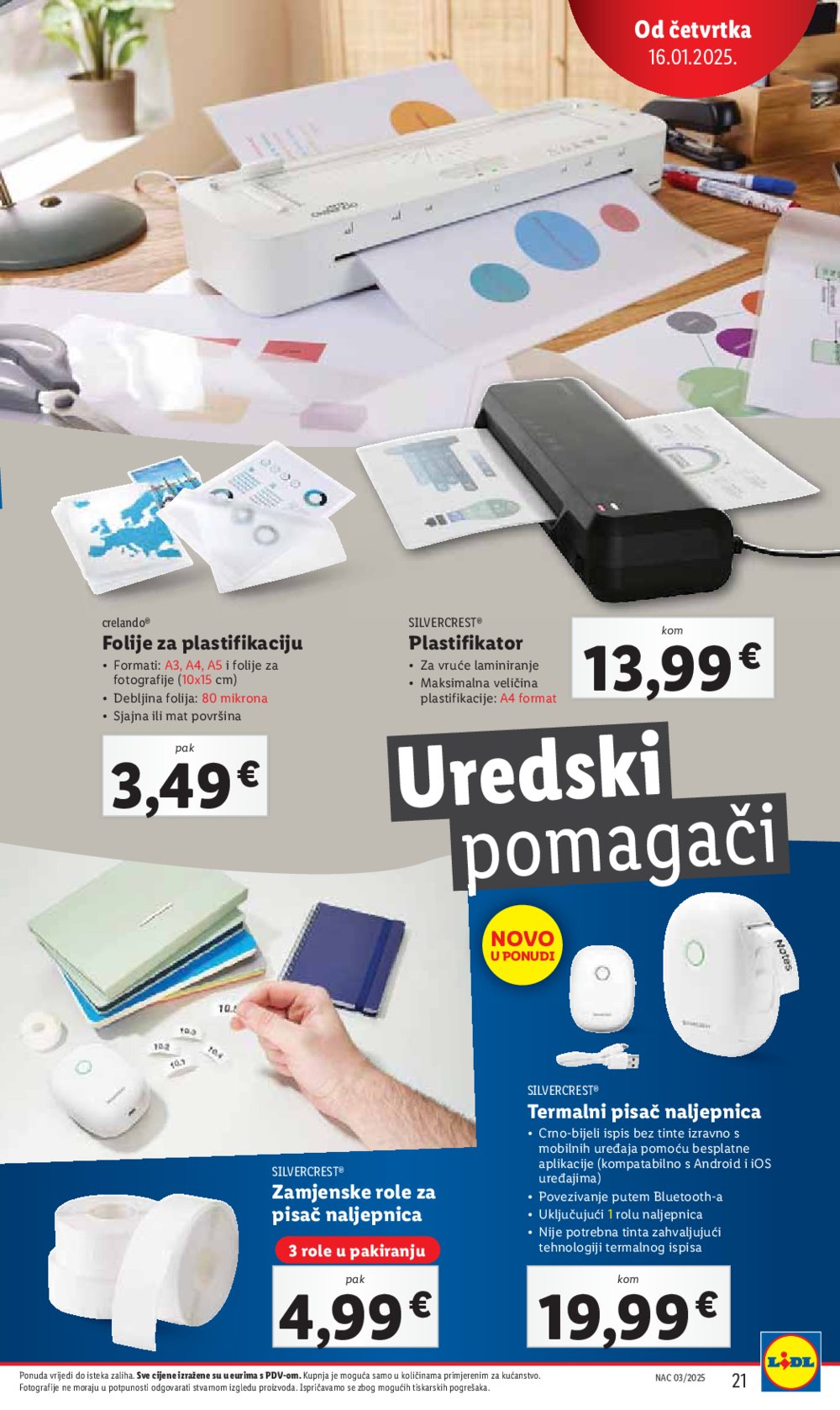 Lidl katalog Super ponuda od četvrtka 16.01.-18.01.2025.