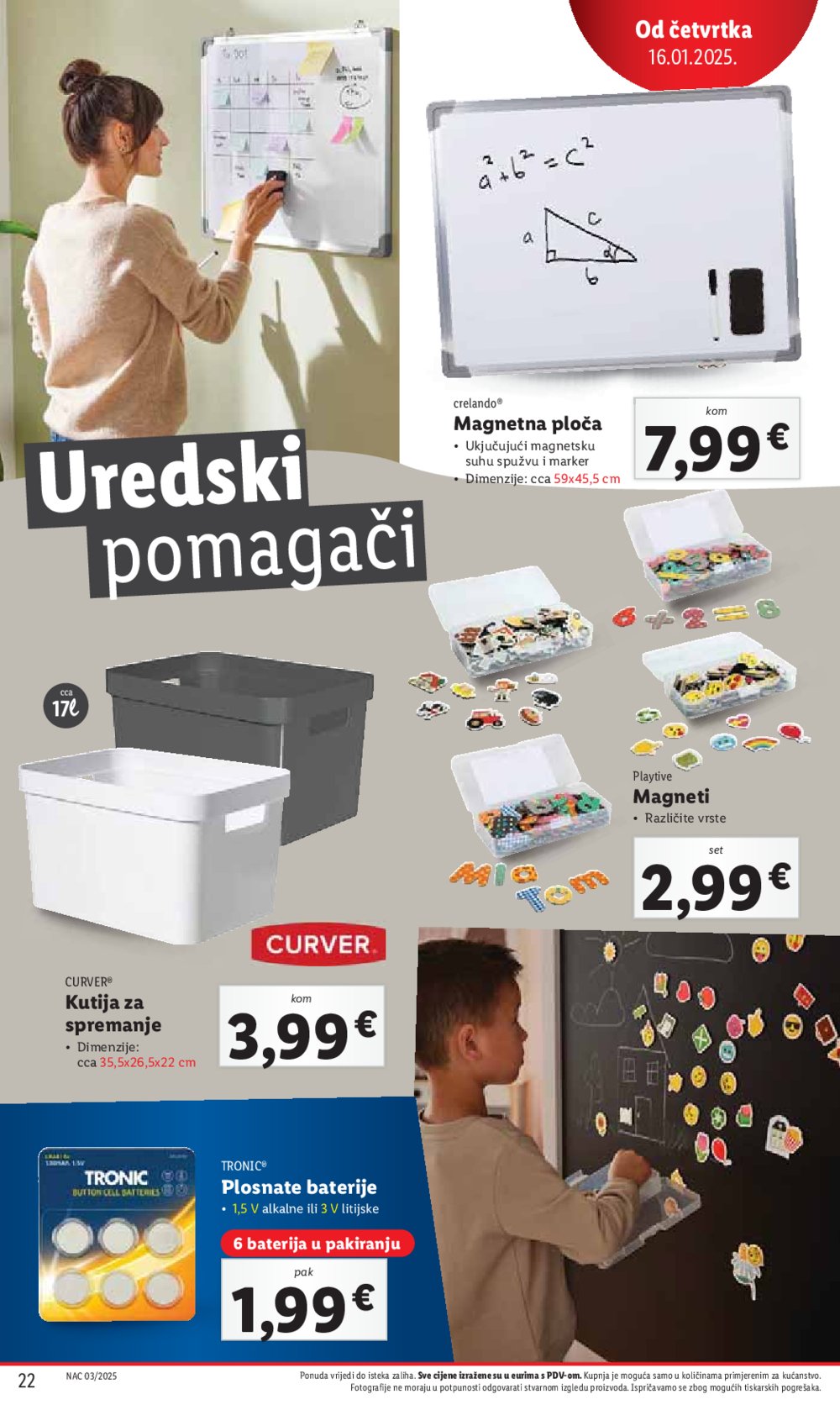 Lidl katalog Super ponuda od četvrtka 16.01.-18.01.2025.