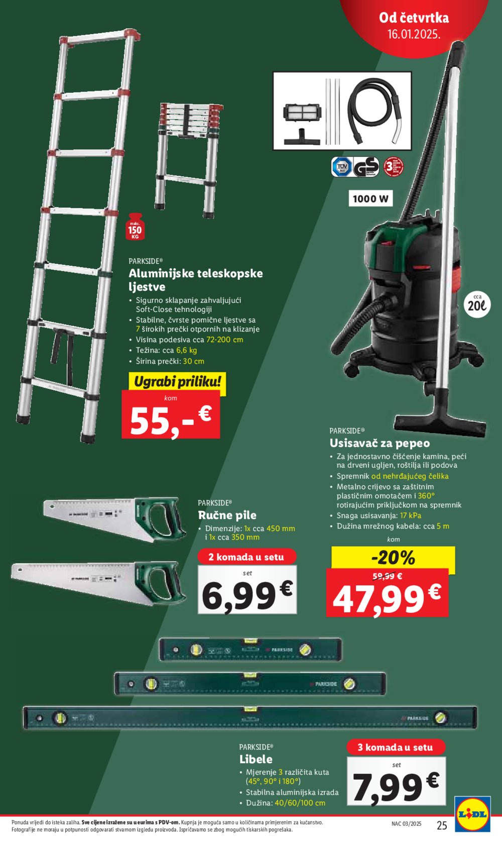 Lidl katalog Super ponuda od četvrtka 16.01.-18.01.2025.