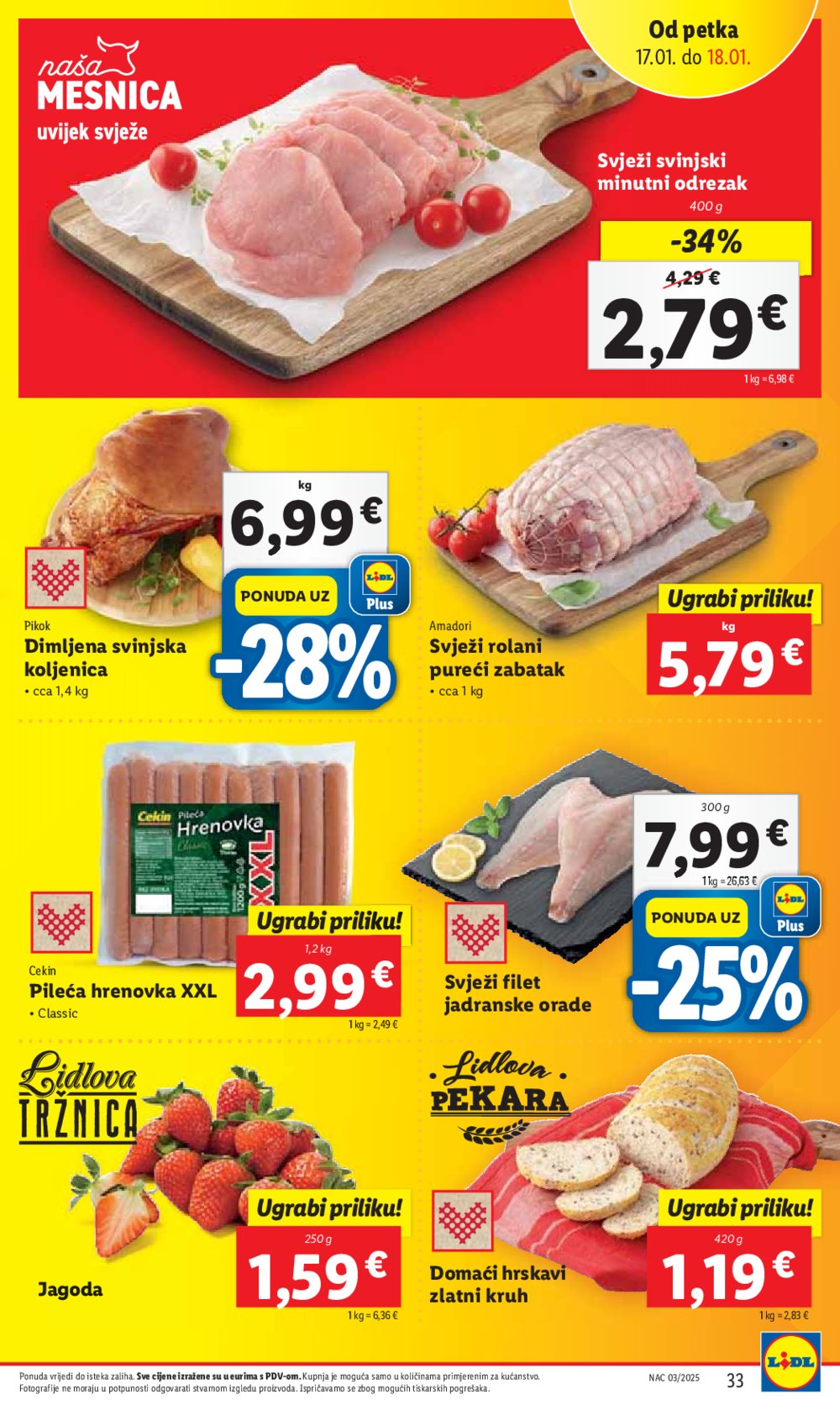 Lidl katalog Super ponuda od četvrtka 16.01.-18.01.2025.