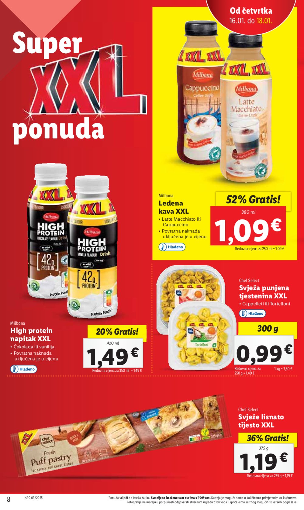 Lidl katalog Super ponuda od četvrtka 16.01.-18.01.2025.