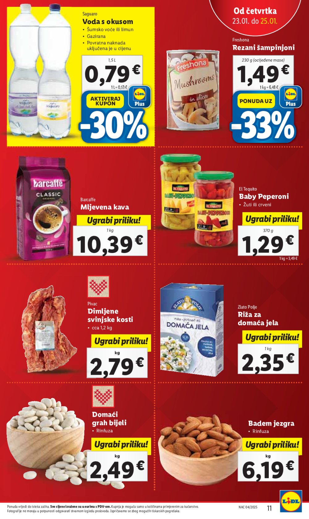 Lidl katalog Super ponuda od četvrtka 23.01.-25.01.2025.