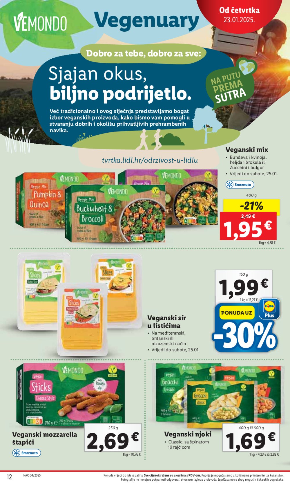 Lidl katalog Super ponuda od četvrtka 23.01.-25.01.2025.