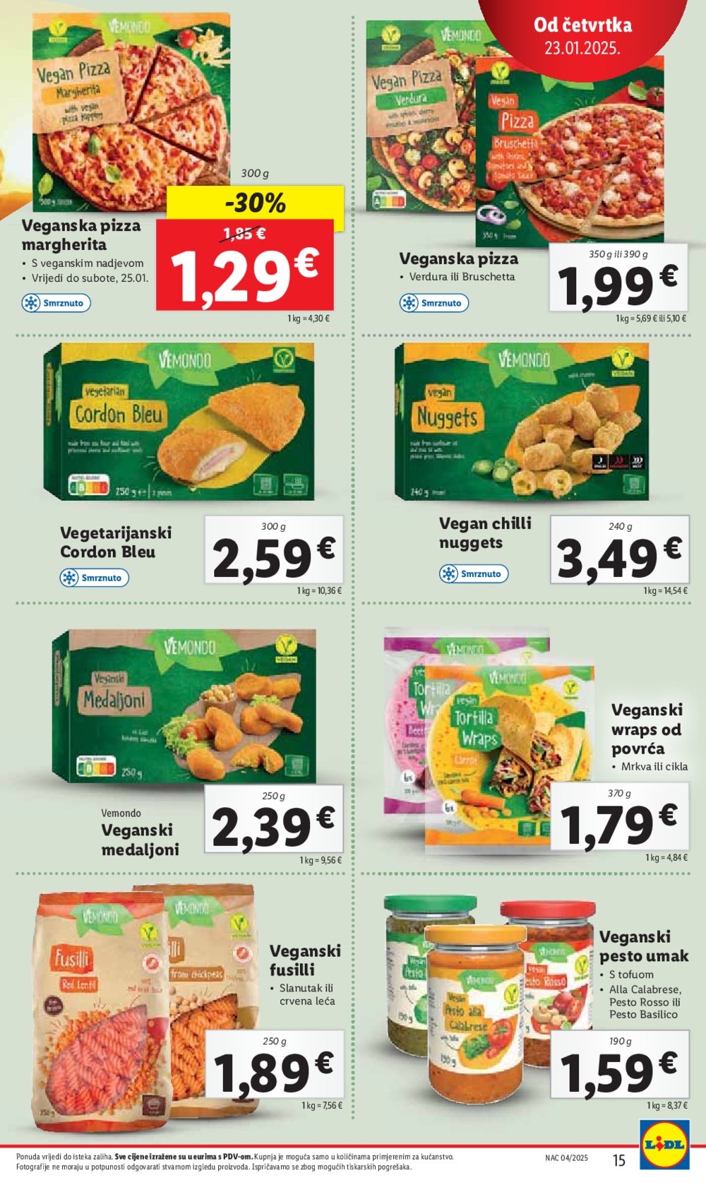 Lidl katalog Super ponuda od četvrtka 23.01.-25.01.2025.