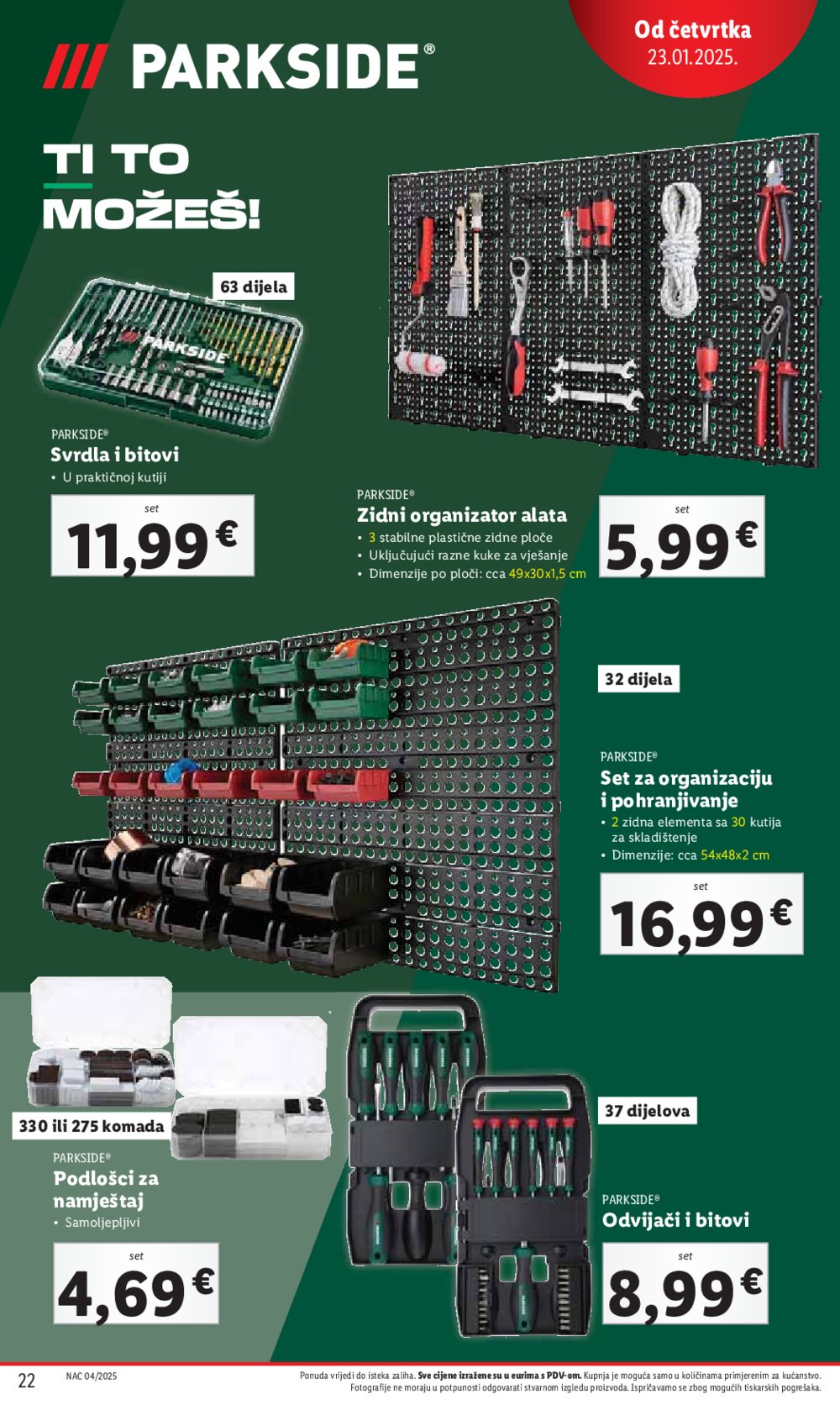 Lidl katalog Super ponuda od četvrtka 23.01.-25.01.2025.