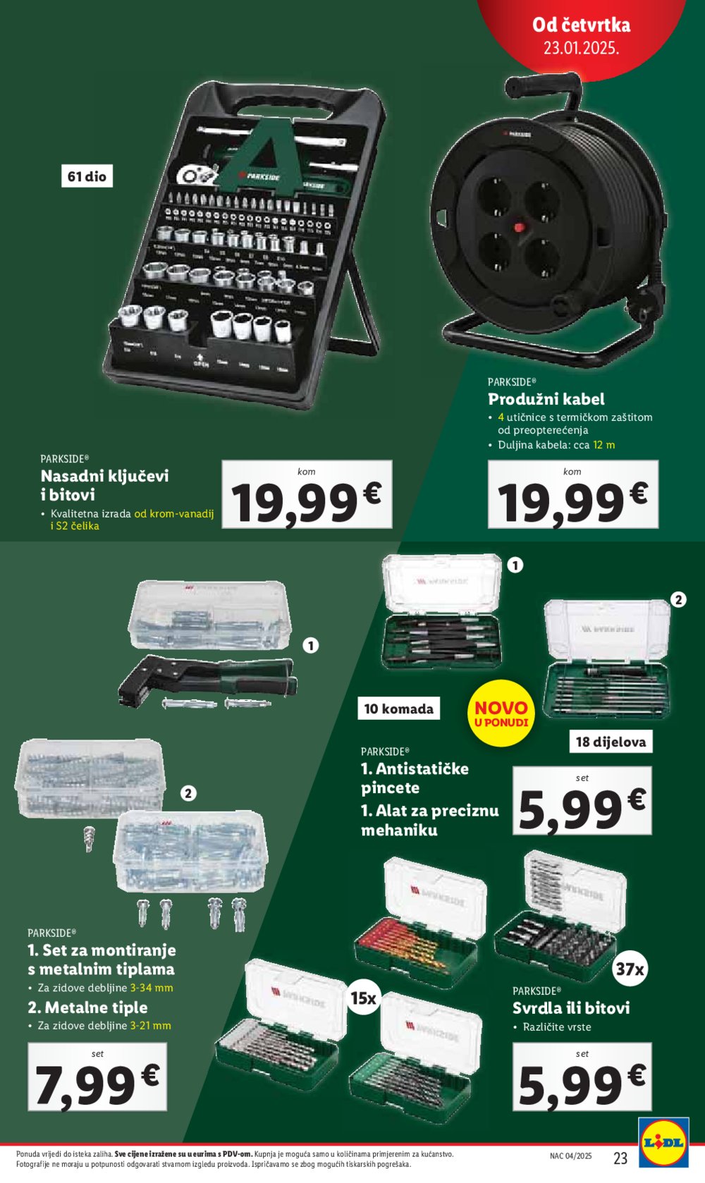 Lidl katalog Super ponuda od četvrtka 23.01.-25.01.2025.