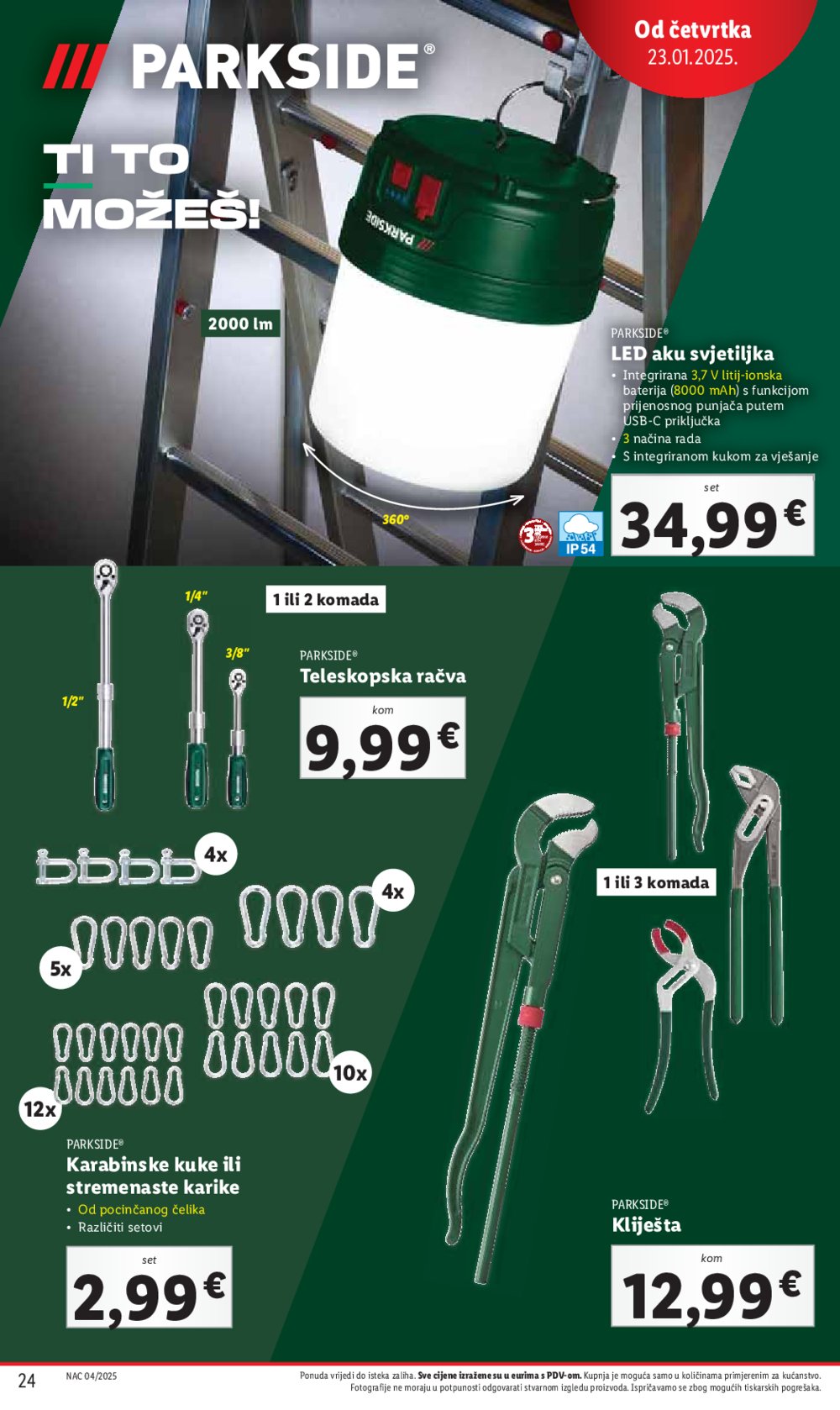 Lidl katalog Super ponuda od četvrtka 23.01.-25.01.2025.