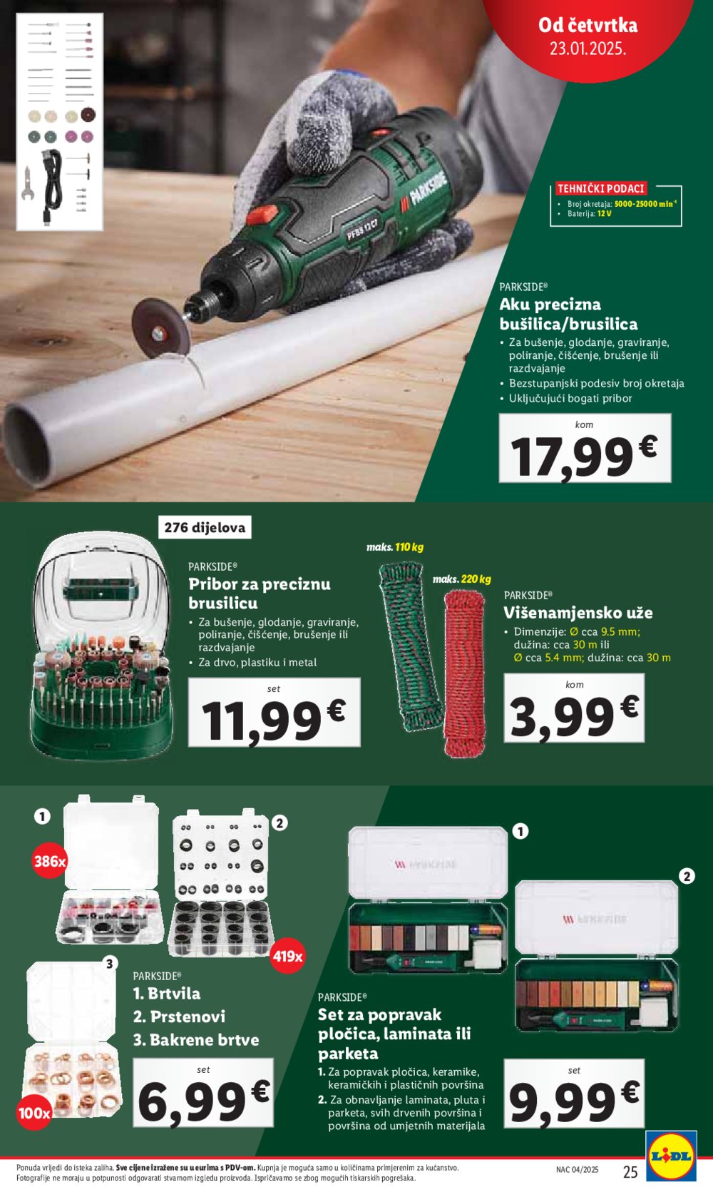 Lidl katalog Super ponuda od četvrtka 23.01.-25.01.2025.