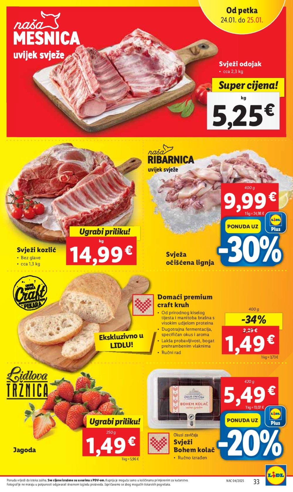 Lidl katalog Super ponuda od četvrtka 23.01.-25.01.2025.