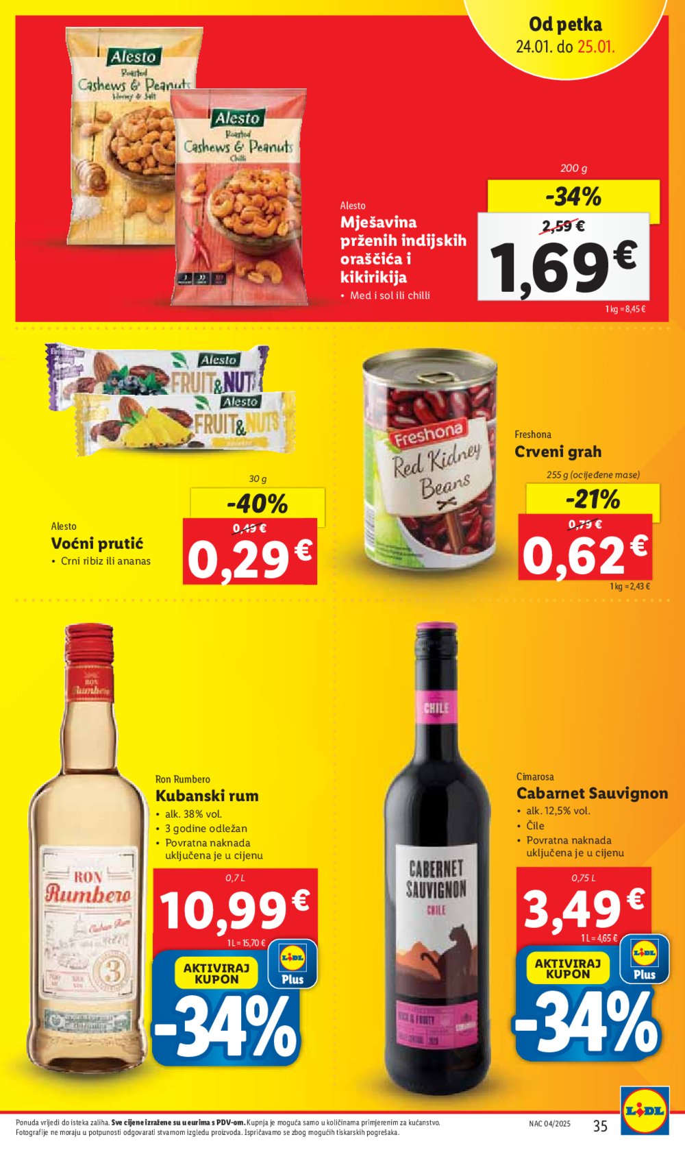 Lidl katalog Super ponuda od četvrtka 23.01.-25.01.2025.