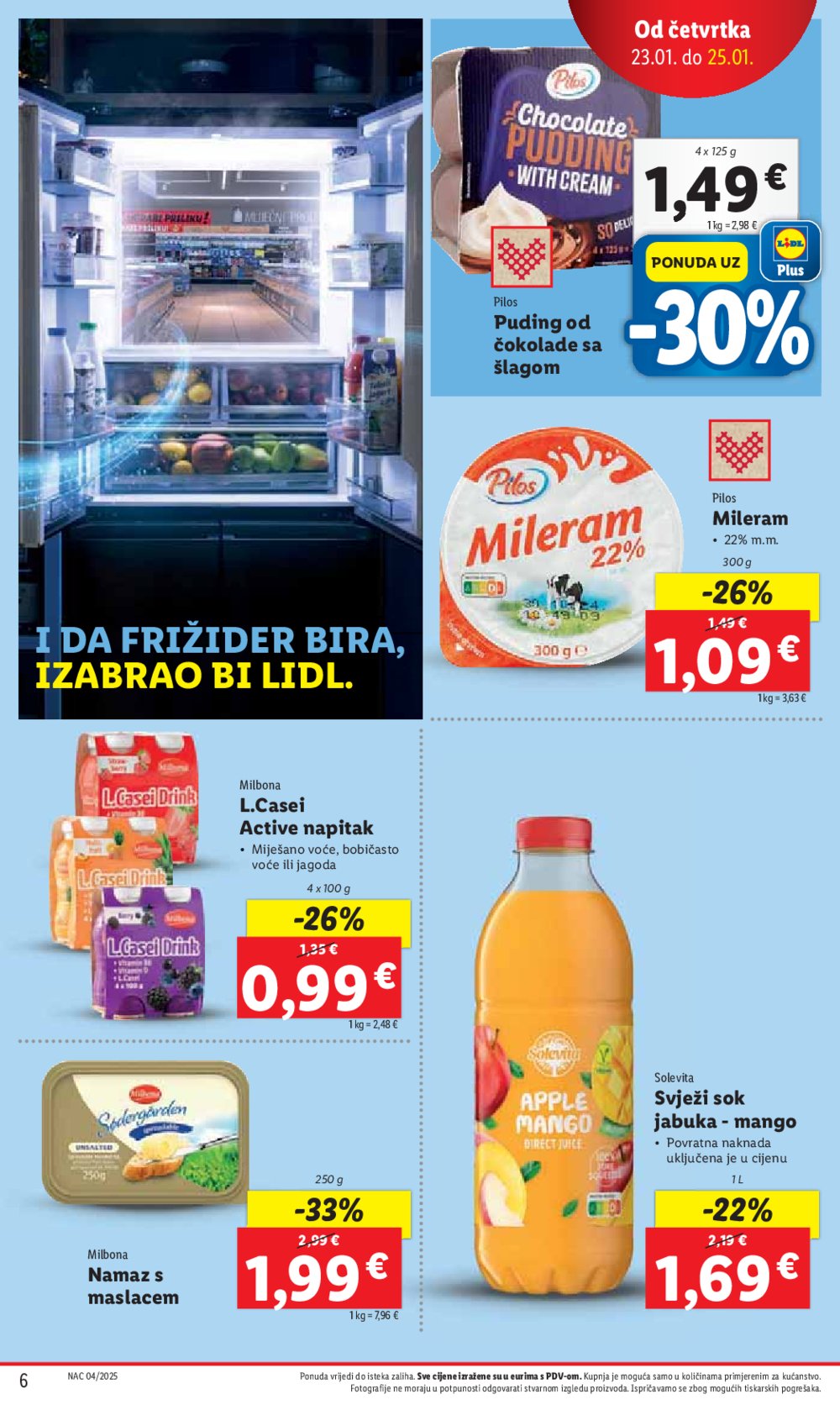 Lidl katalog Super ponuda od četvrtka 23.01.-25.01.2025.