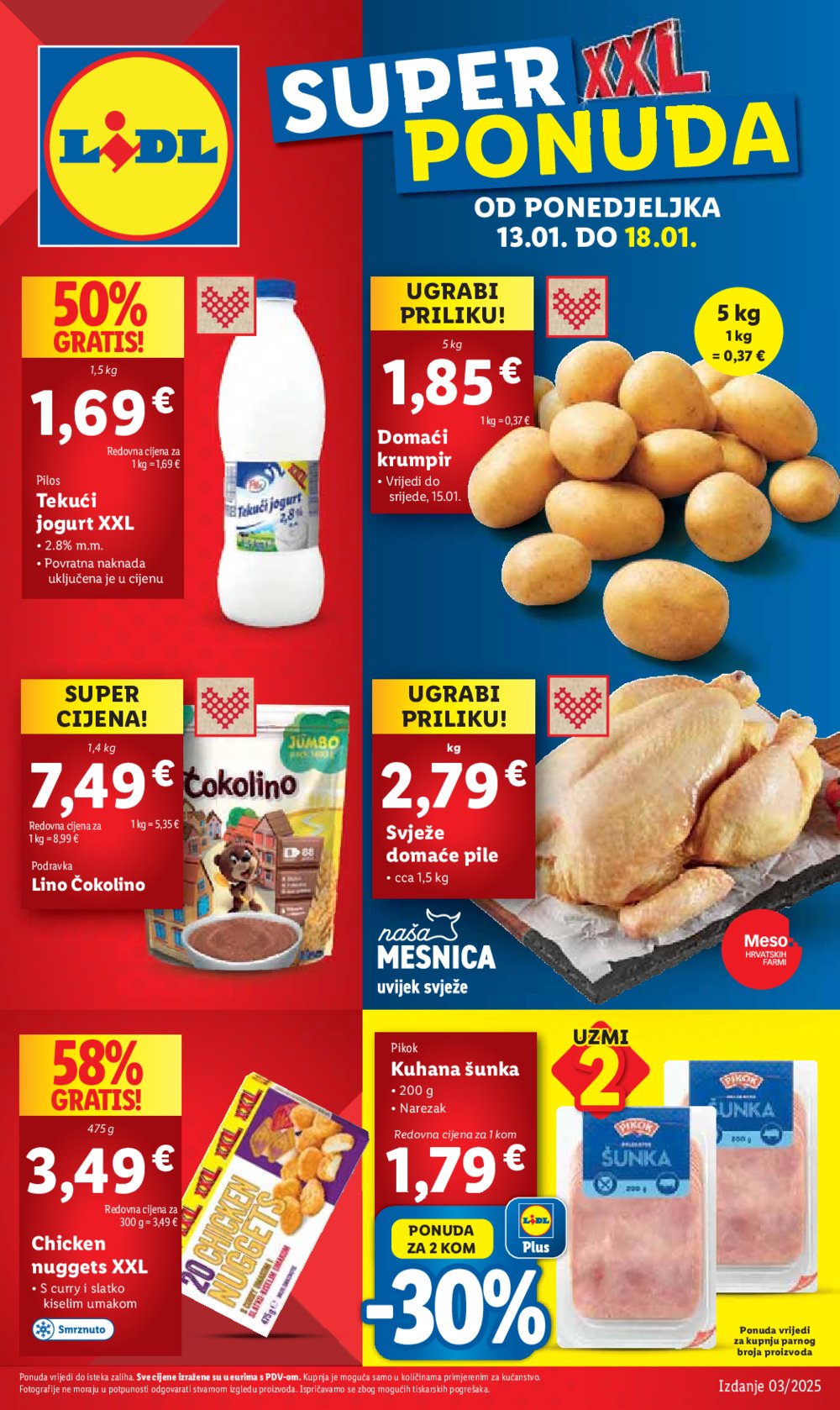 Lidl katalog Super ponuda od ponedjeljka 13.01.-18.01.2025.