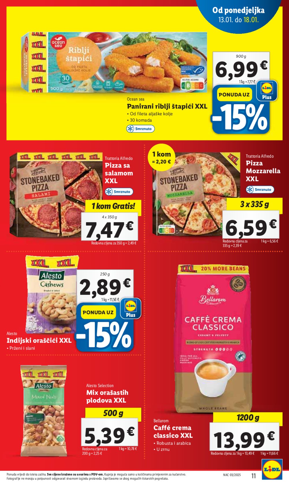 Lidl katalog Super ponuda od ponedjeljka 13.01.-18.01.2025.