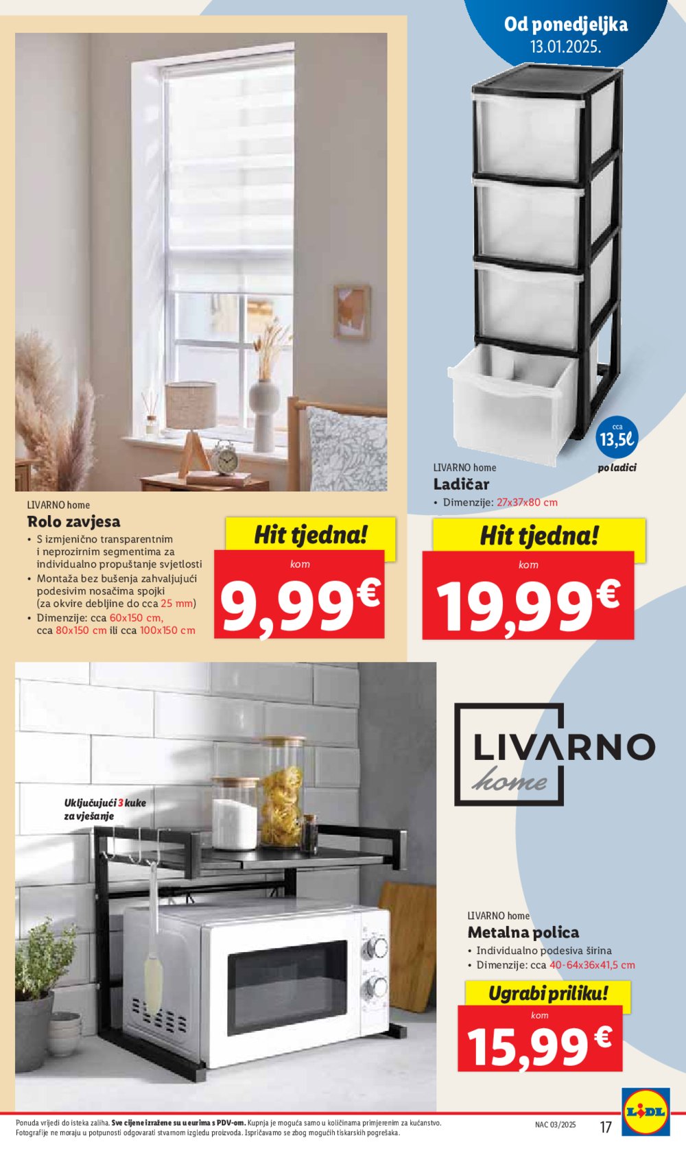 Lidl katalog Super ponuda od ponedjeljka 13.01.-18.01.2025.