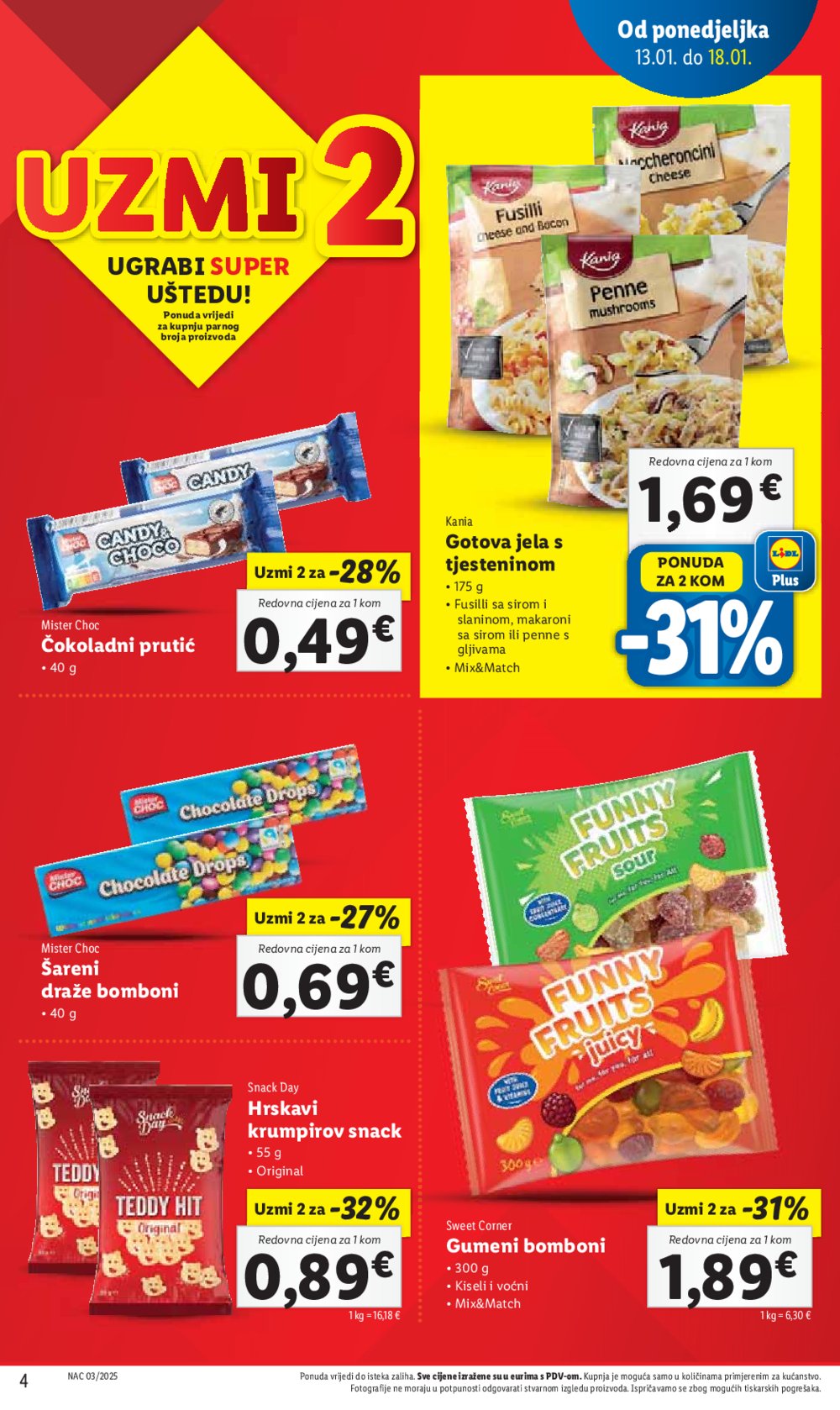 Lidl katalog Super ponuda od ponedjeljka 13.01.-18.01.2025.