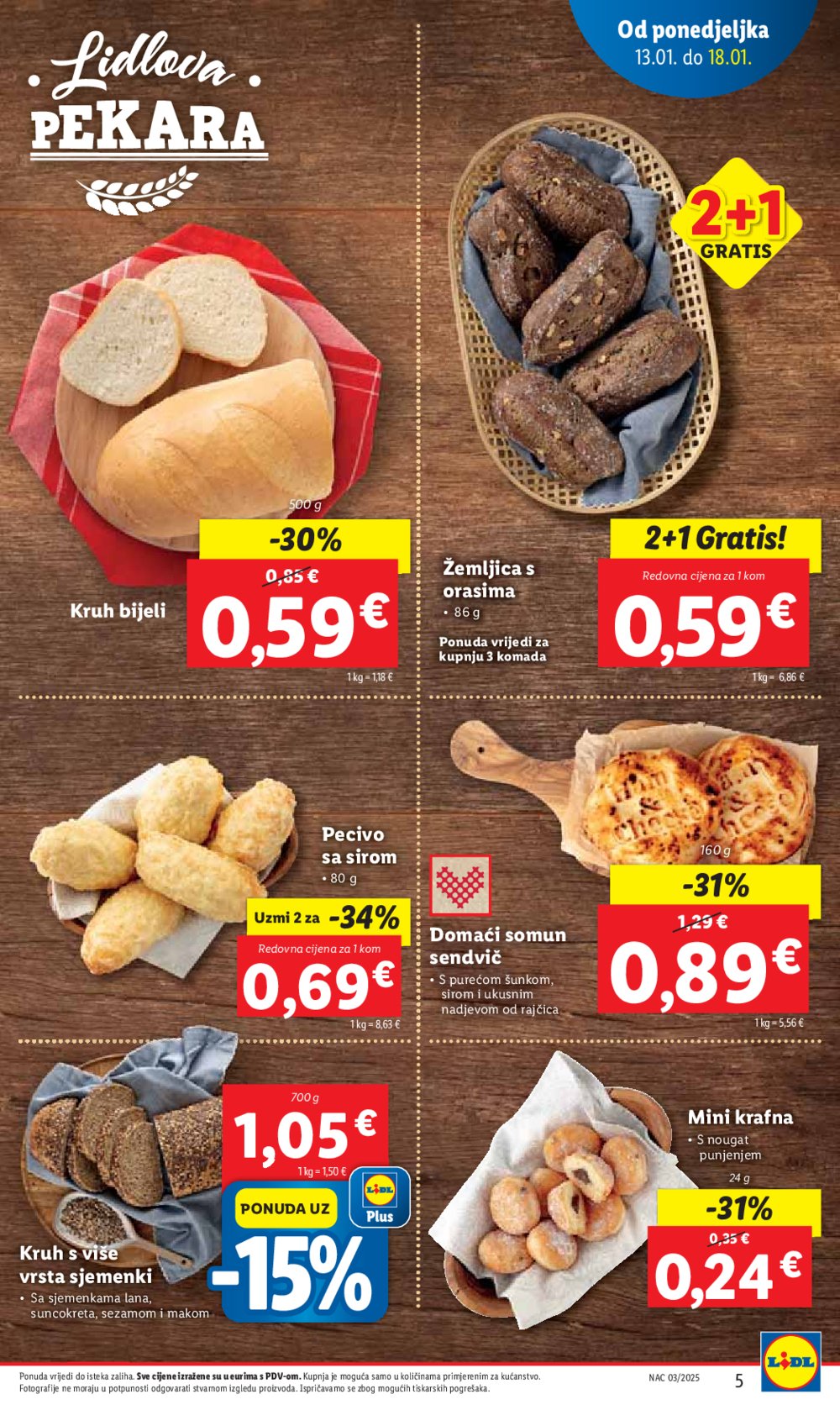 Lidl katalog Super ponuda od ponedjeljka 13.01.-18.01.2025.