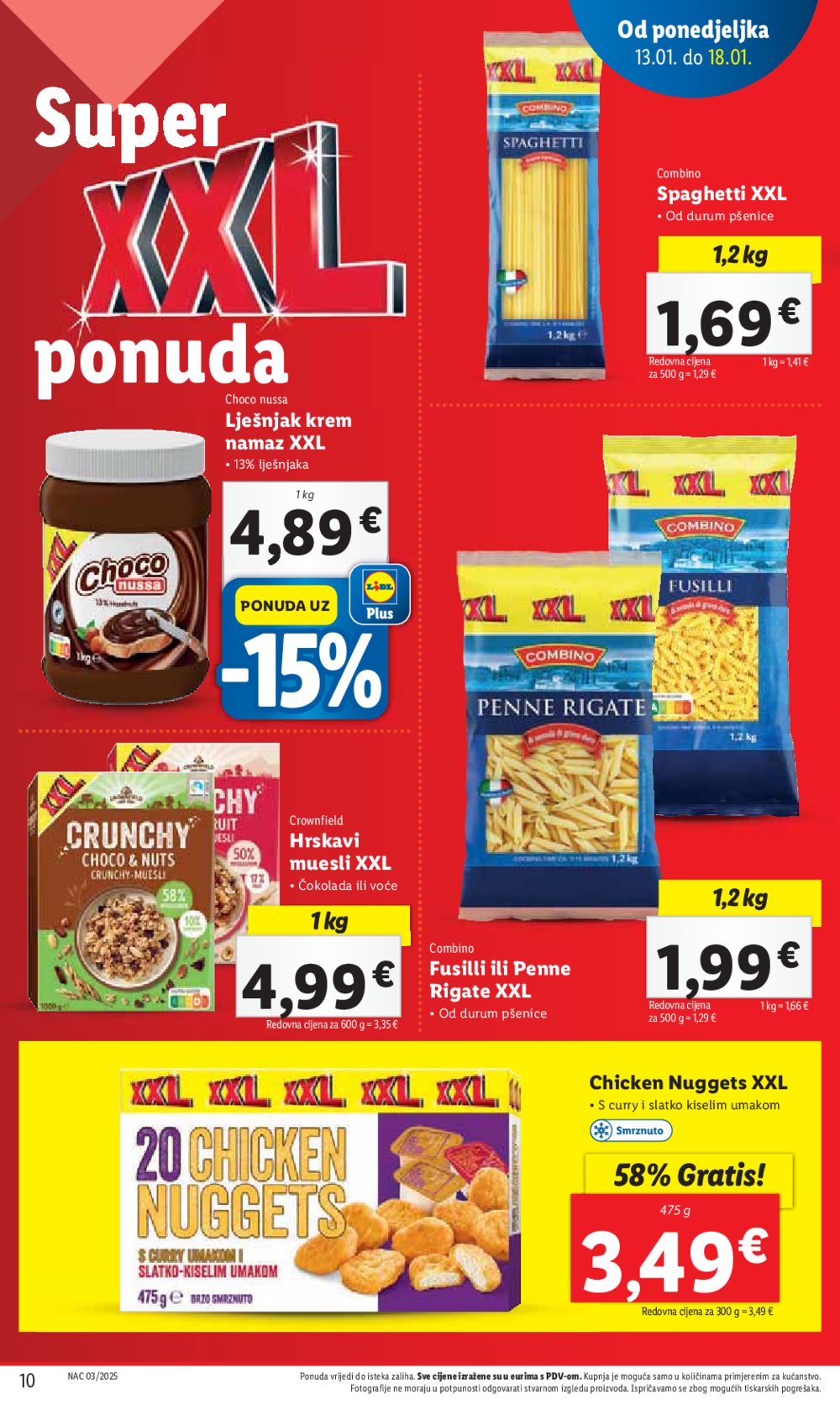 Lidl katalog Super ponuda od ponedjeljka 13.01.-18.01.2025.