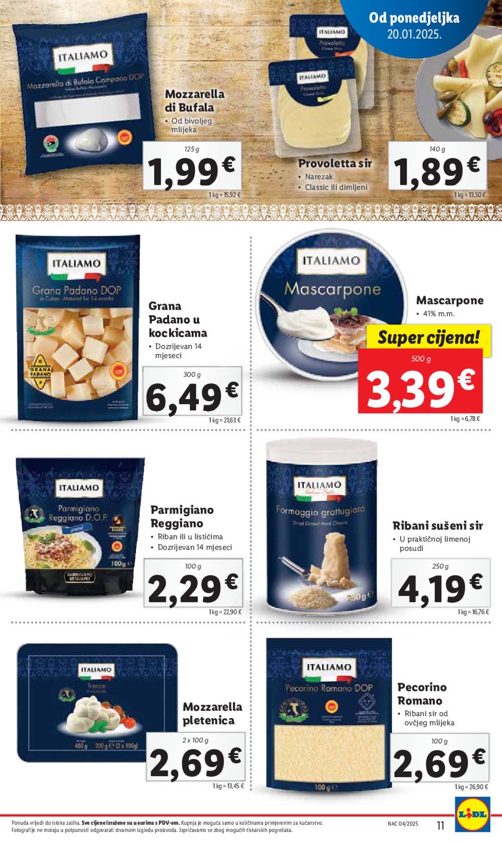 Lidl katalog Super ponuda od ponedjeljka 20.01.-25.01.2025.