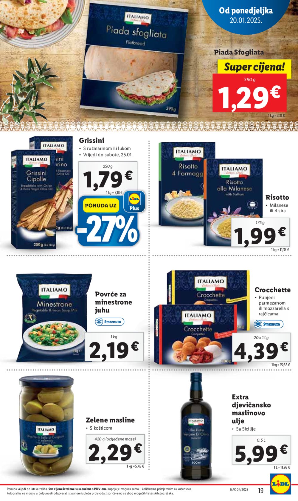 Lidl katalog Super ponuda od ponedjeljka 20.01.-25.01.2025.