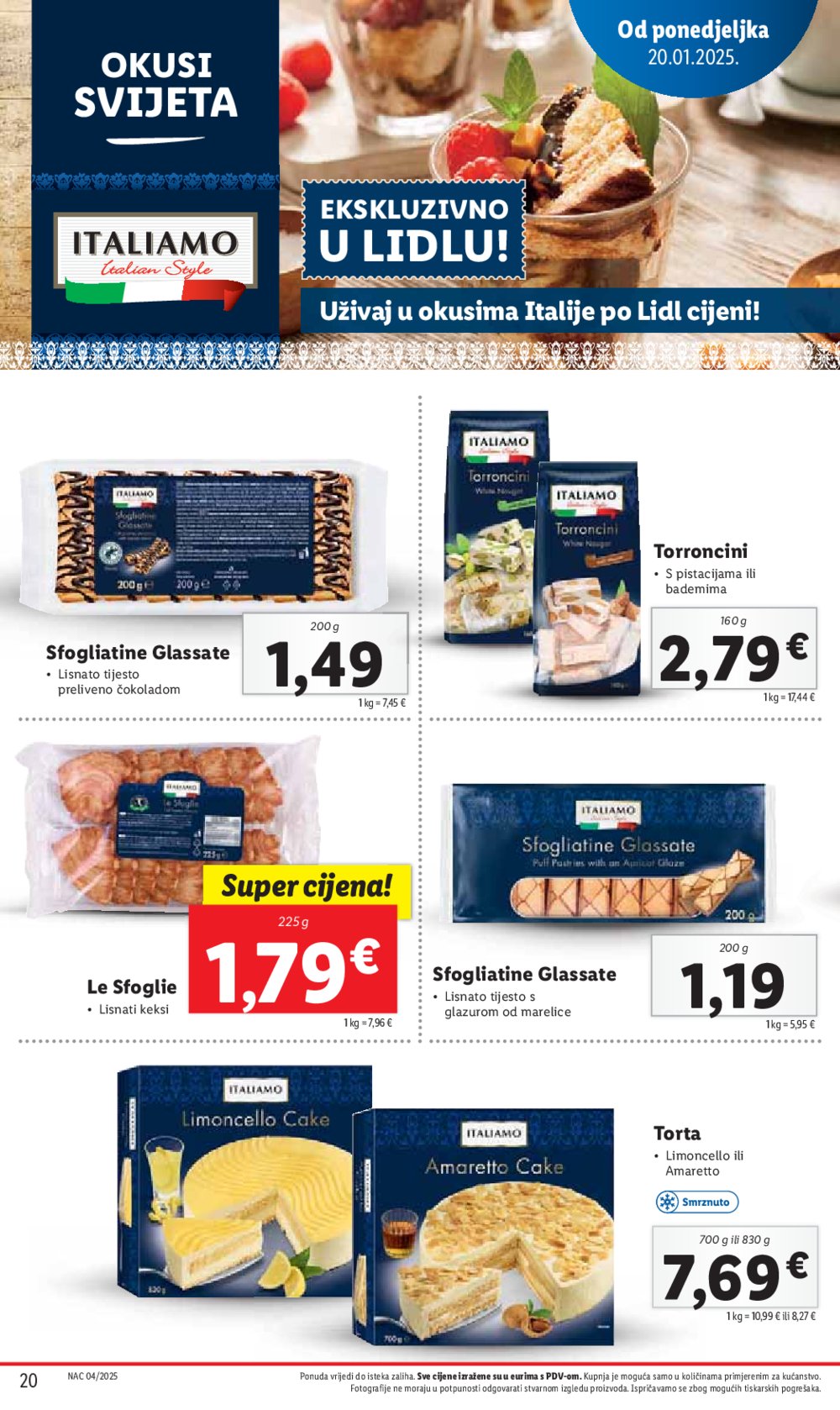 Lidl katalog Super ponuda od ponedjeljka 20.01.-25.01.2025.