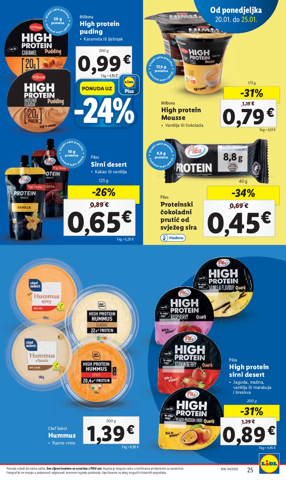 Lidl katalog Super ponuda od ponedjeljka 20.01.-25.01.2025.