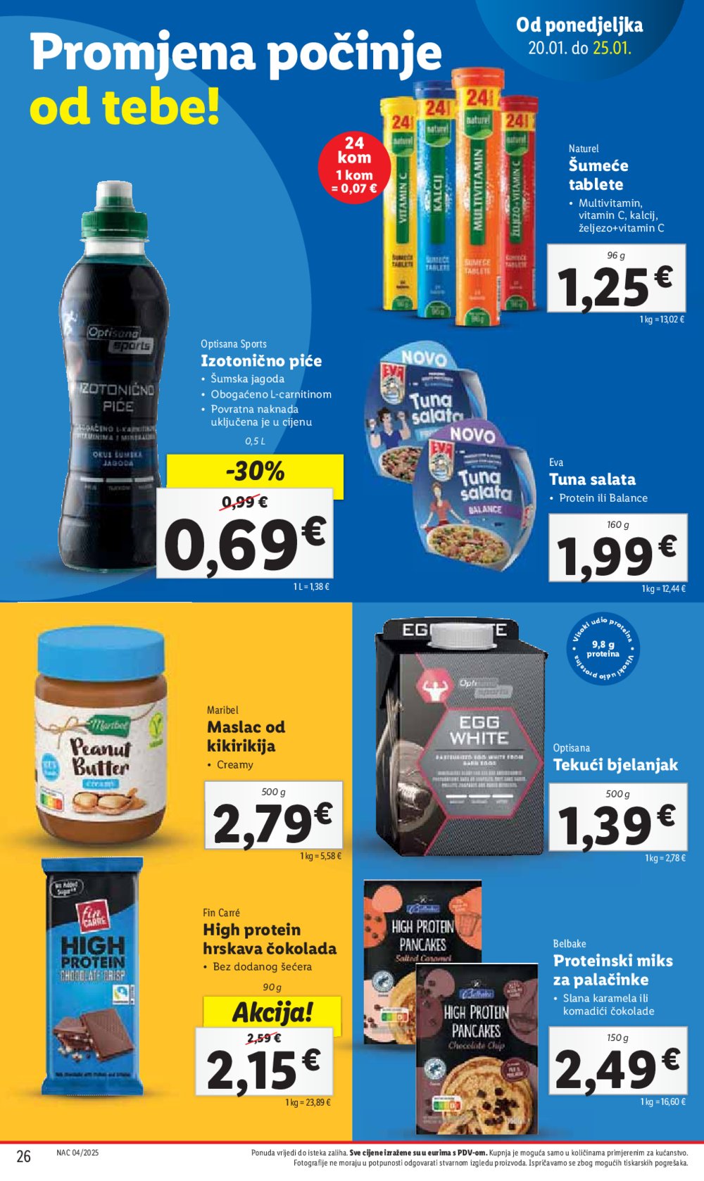 Lidl katalog Super ponuda od ponedjeljka 20.01.-25.01.2025.