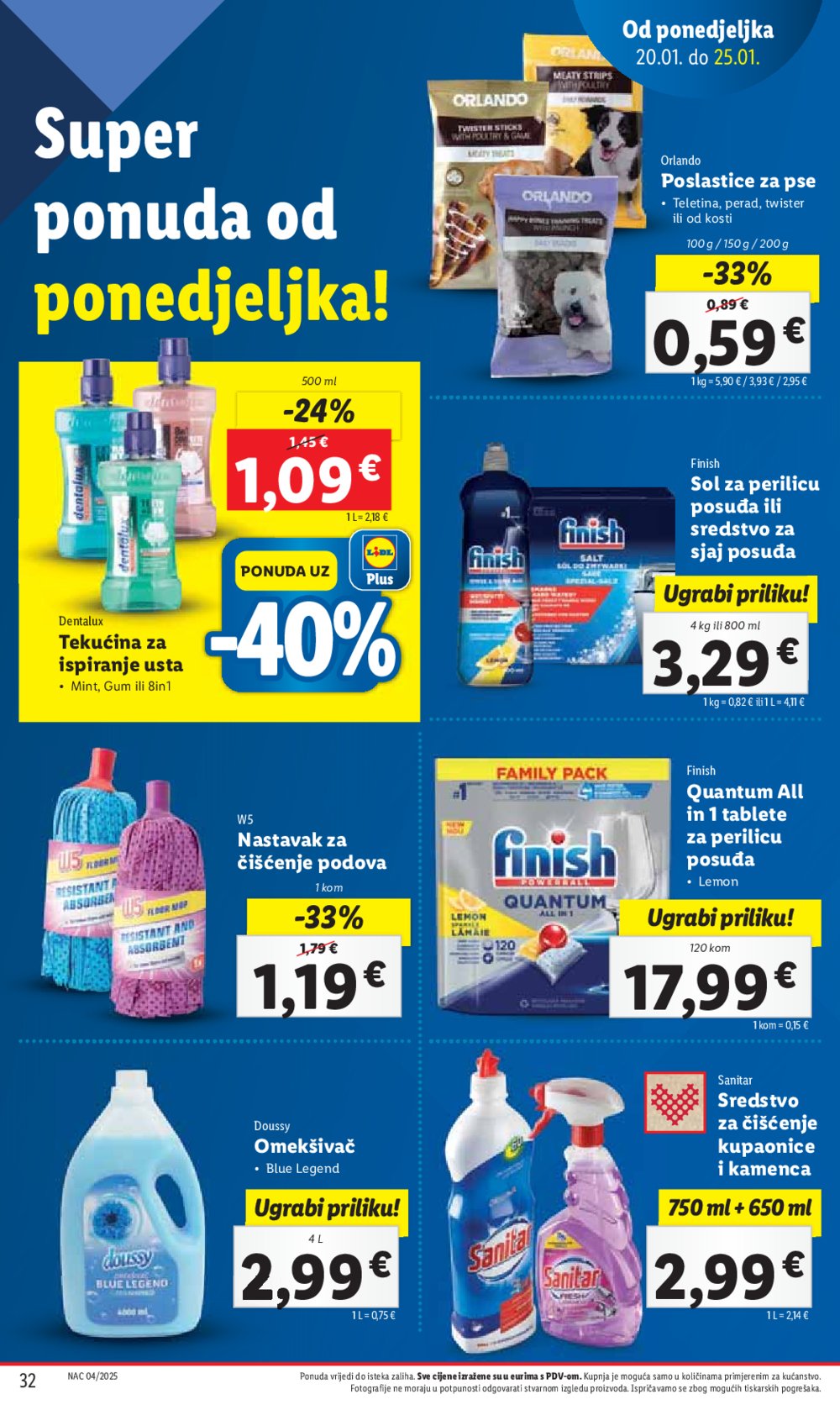 Lidl katalog Super ponuda od ponedjeljka 20.01.-25.01.2025.