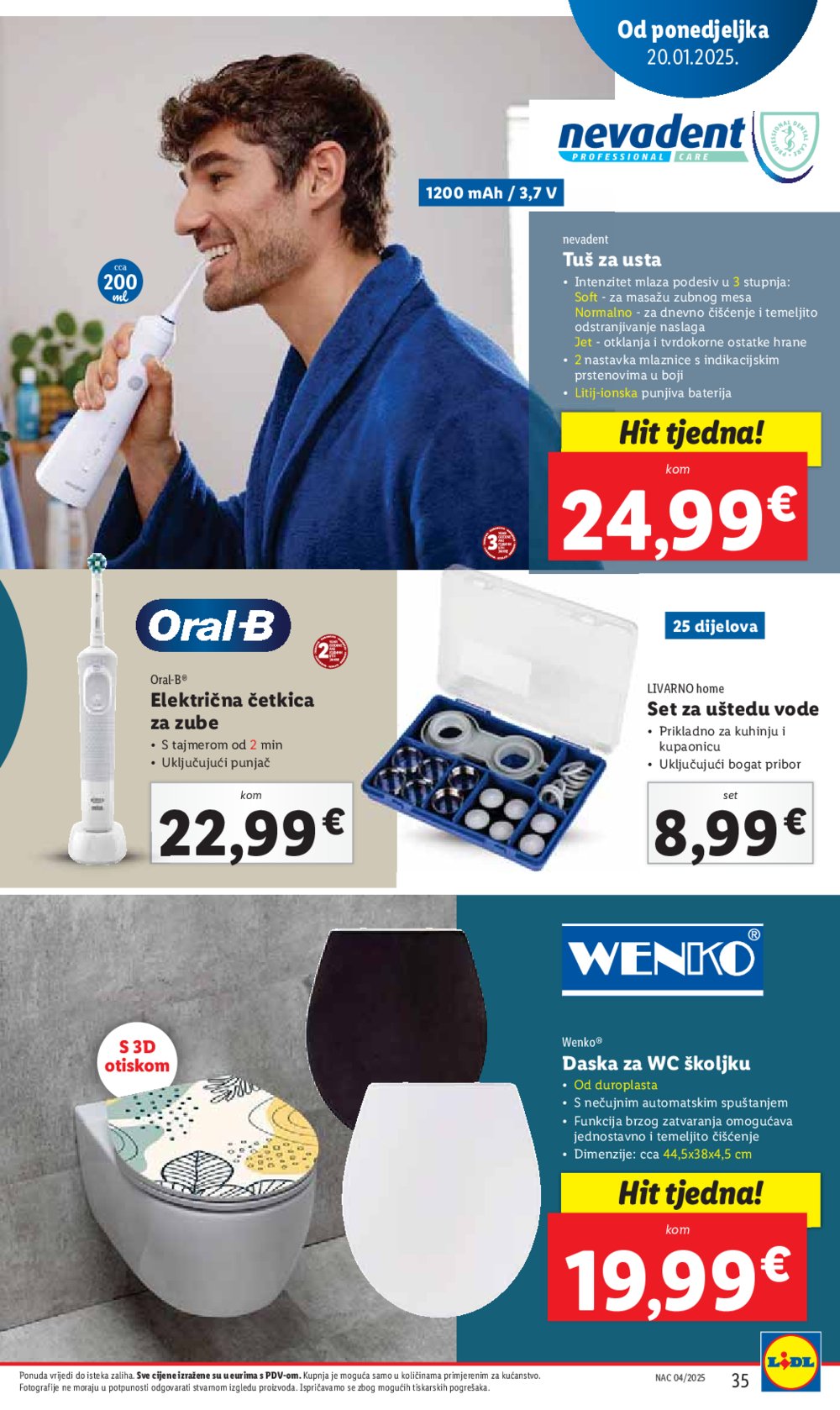 Lidl katalog Super ponuda od ponedjeljka 20.01.-25.01.2025.