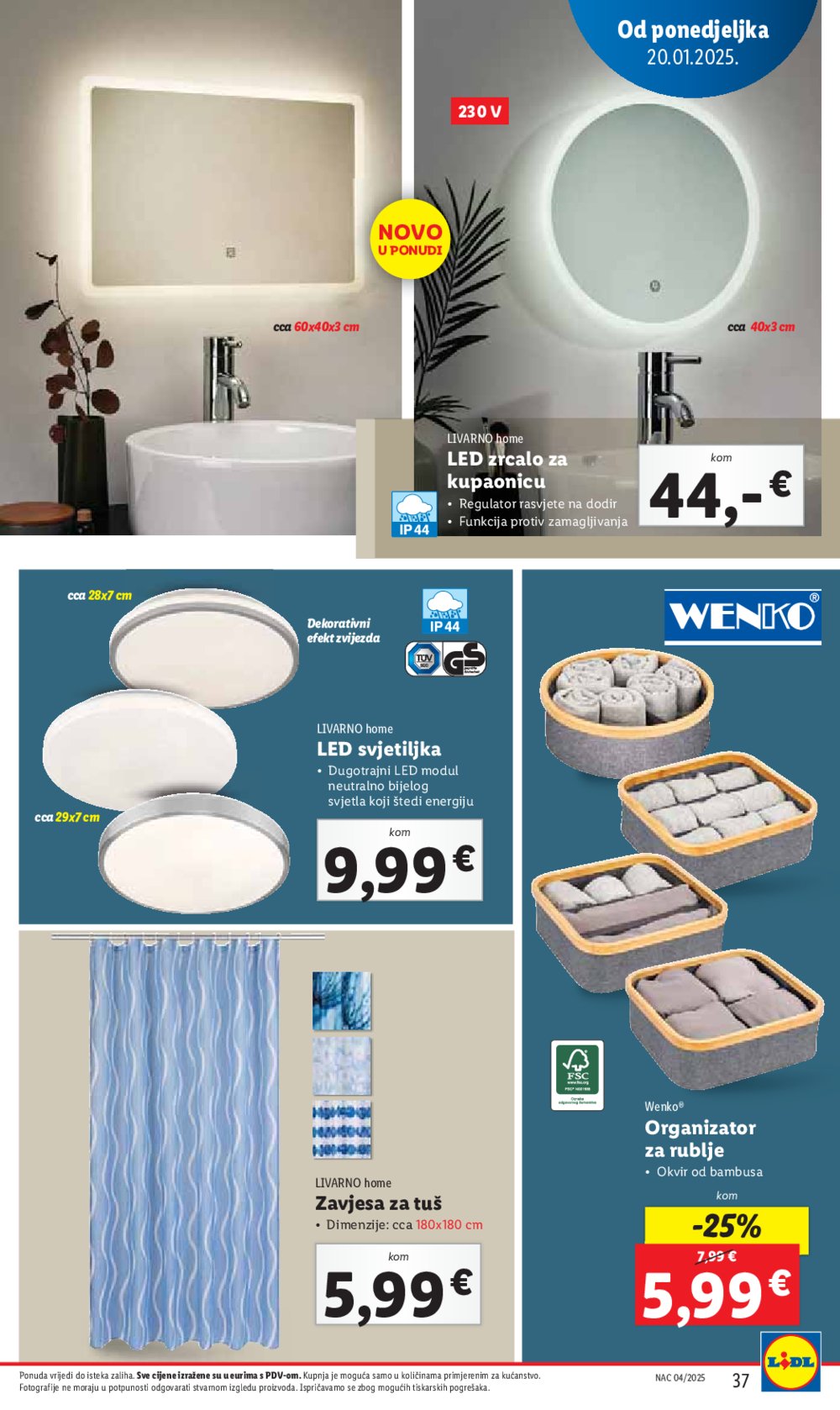 Lidl katalog Super ponuda od ponedjeljka 20.01.-25.01.2025.