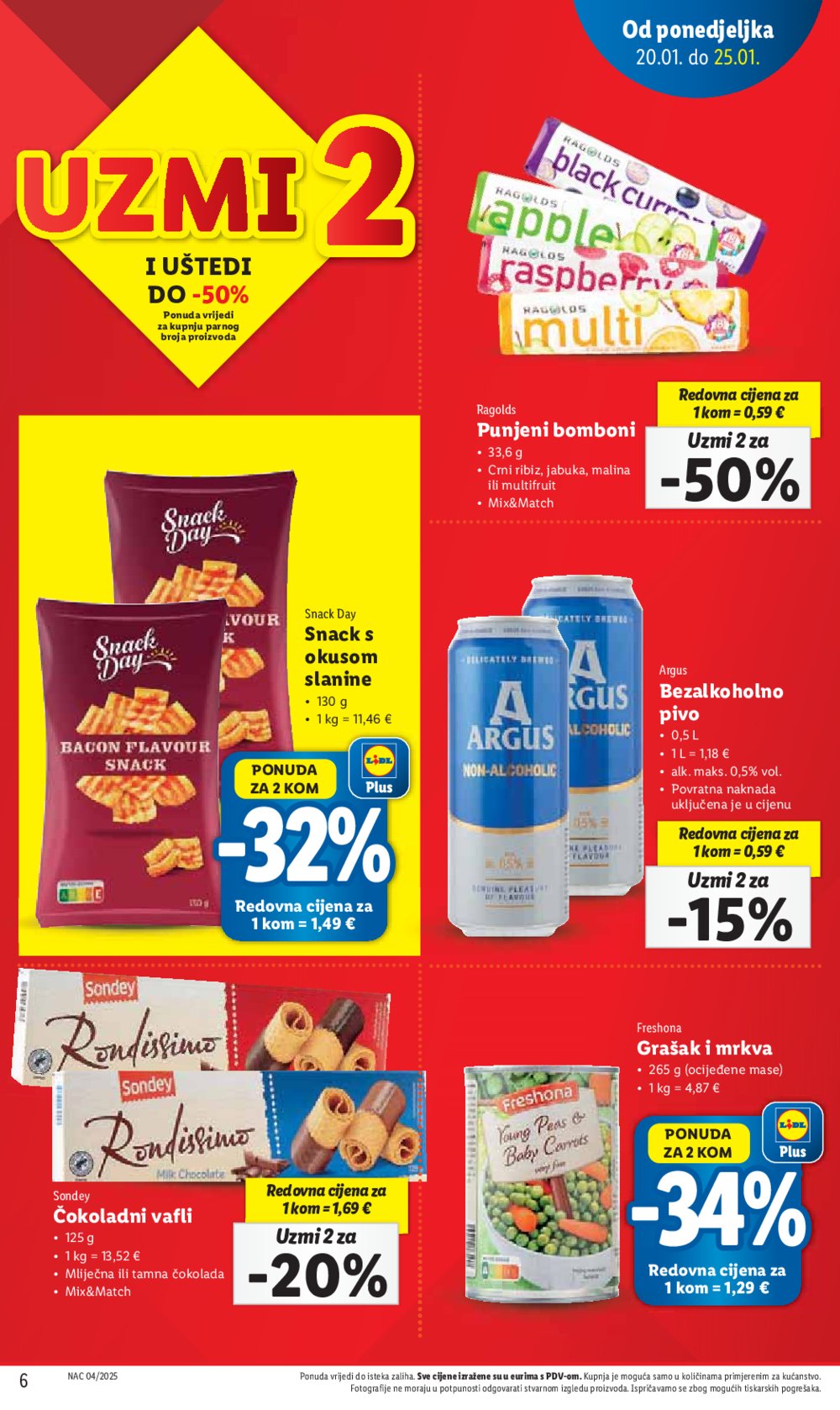 Lidl katalog Super ponuda od ponedjeljka 20.01.-25.01.2025.