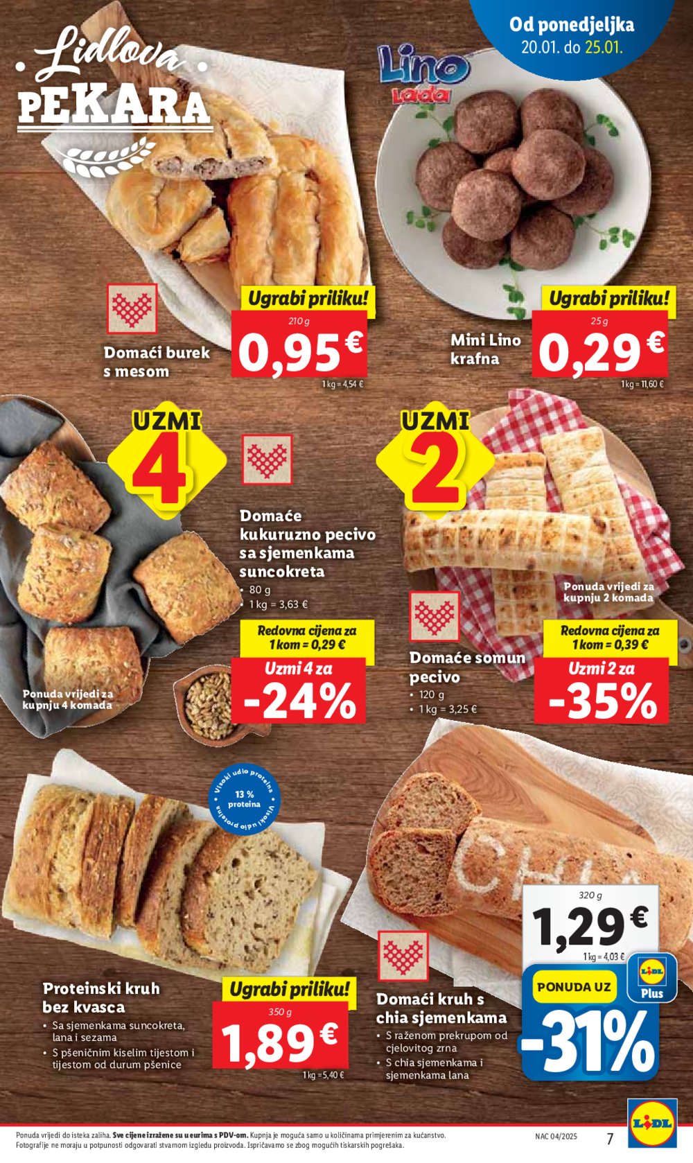 Lidl katalog Super ponuda od ponedjeljka 20.01.-25.01.2025.