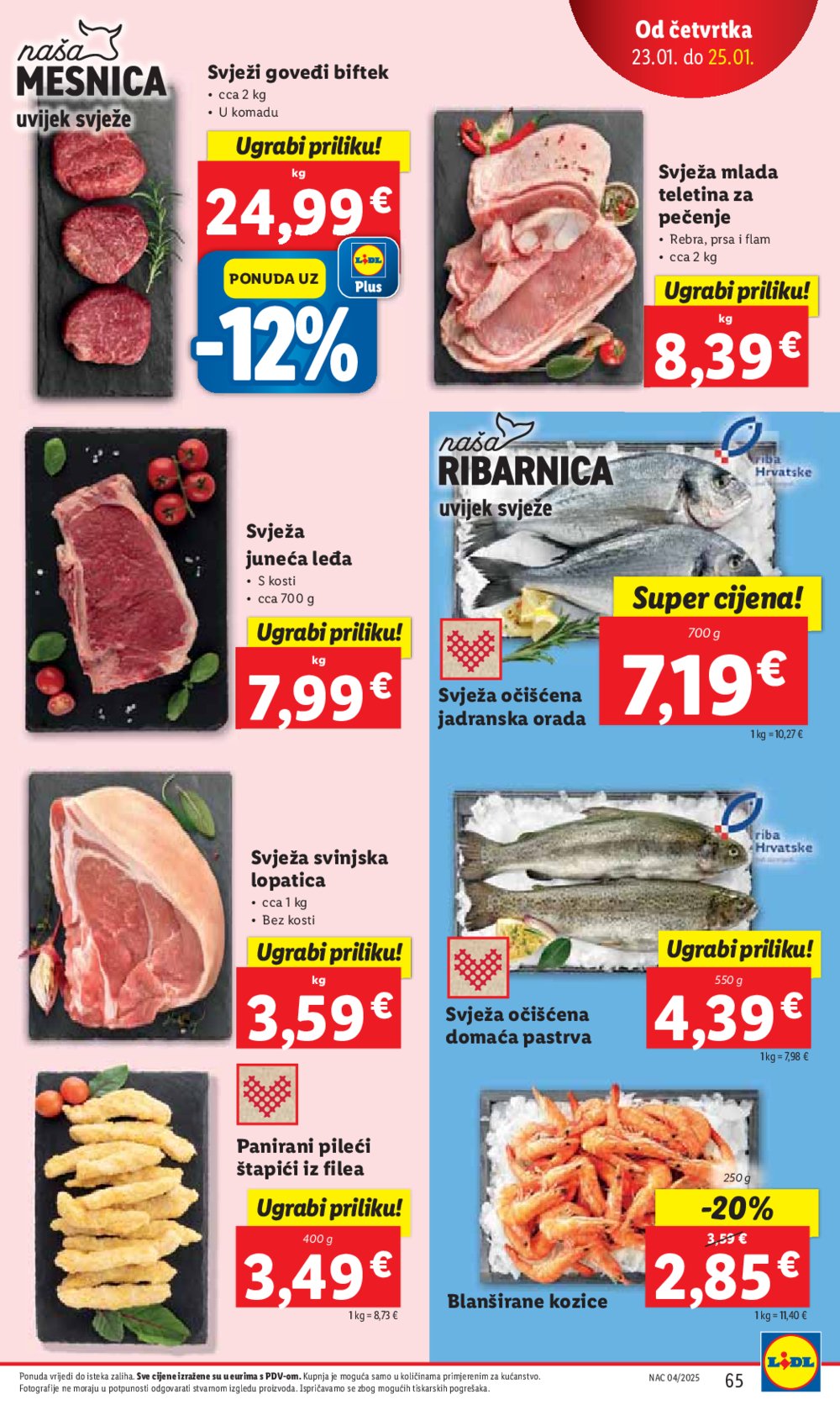 Lidl katalog Super ponuda od ponedjeljka 20.01.-25.01.2025.