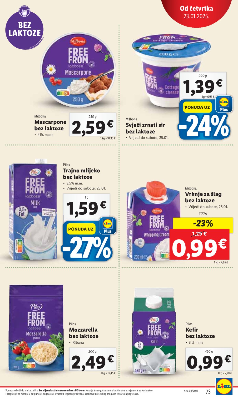 Lidl katalog Super ponuda od ponedjeljka 20.01.-25.01.2025.