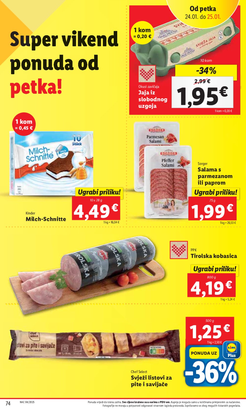 Lidl katalog Super ponuda od ponedjeljka 20.01.-25.01.2025.