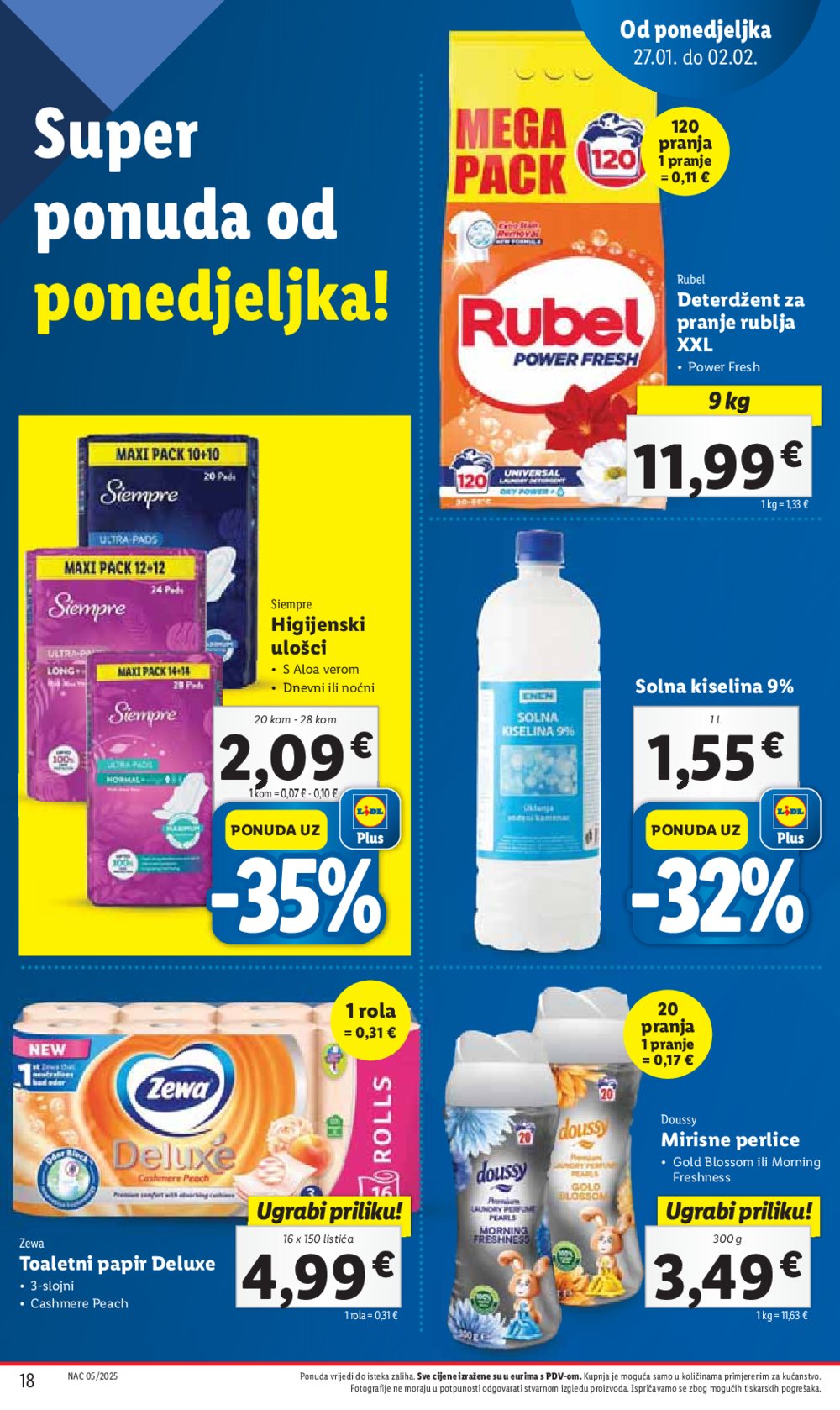 Lidl katalog Super ponuda od ponedjeljka 27.01.-02.02.2025.